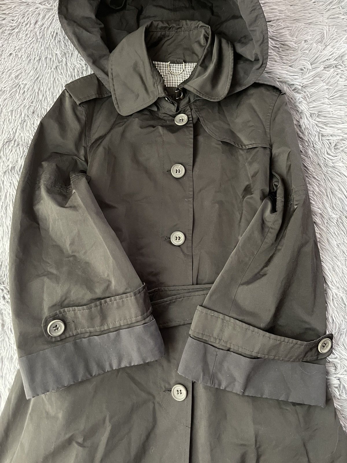 Burberry × Designer × Vintage Burberry vintage 00s trench coat with hood Size S / US 4 / IT 40 - 2 Thumbnail
