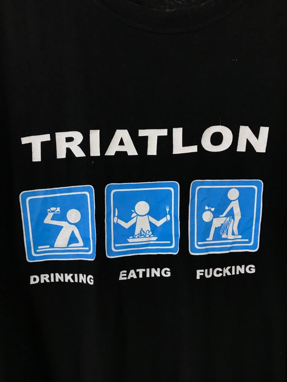 Vintage Triatlon Humor Streetwear Other Tee Size US XXL / EU 58 / 5 - 3 Thumbnail