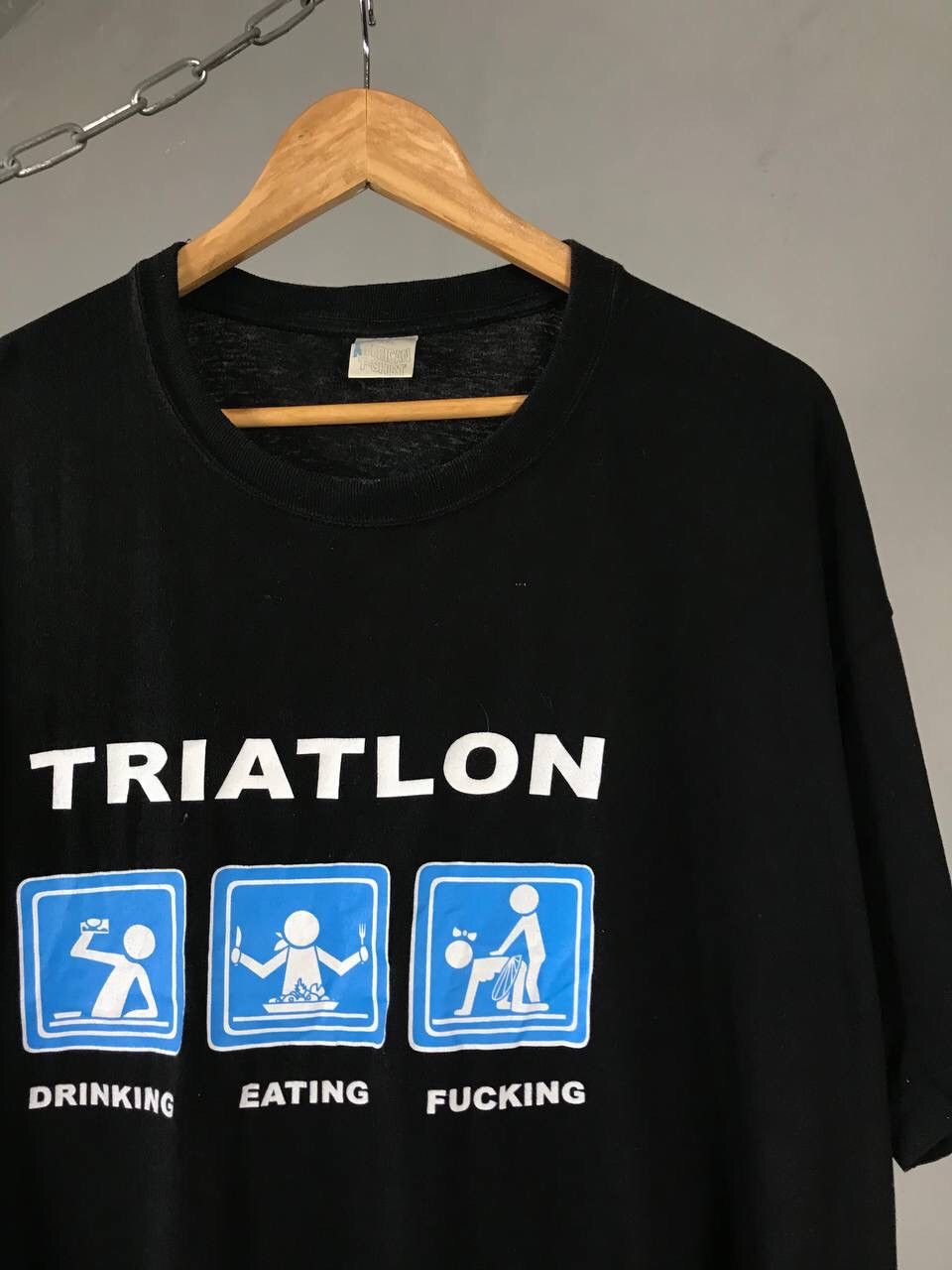 Vintage Triatlon Humor Streetwear Other Tee Size US XXL / EU 58 / 5 - 2 Thumbnail