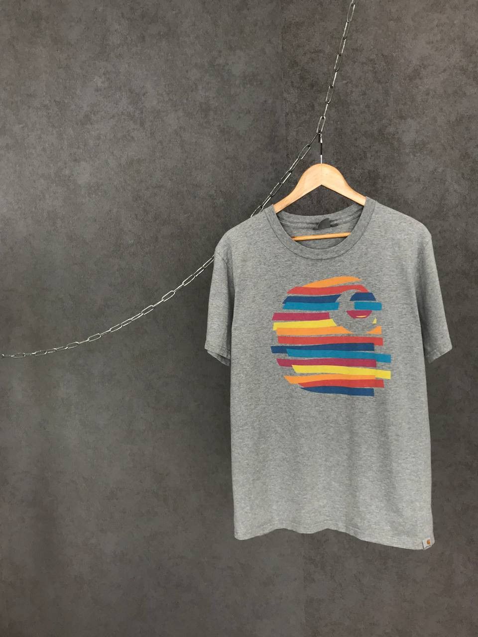 Carhartt Carhartt vintage streetwear big center logo tee Size US L / EU 52-54 / 3 - 1 Thumbnail