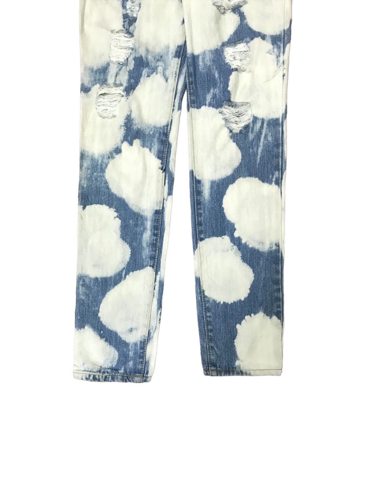 VINTAGE JAPAN ACID WASH CLOUDS DISTRESSED DESIGN