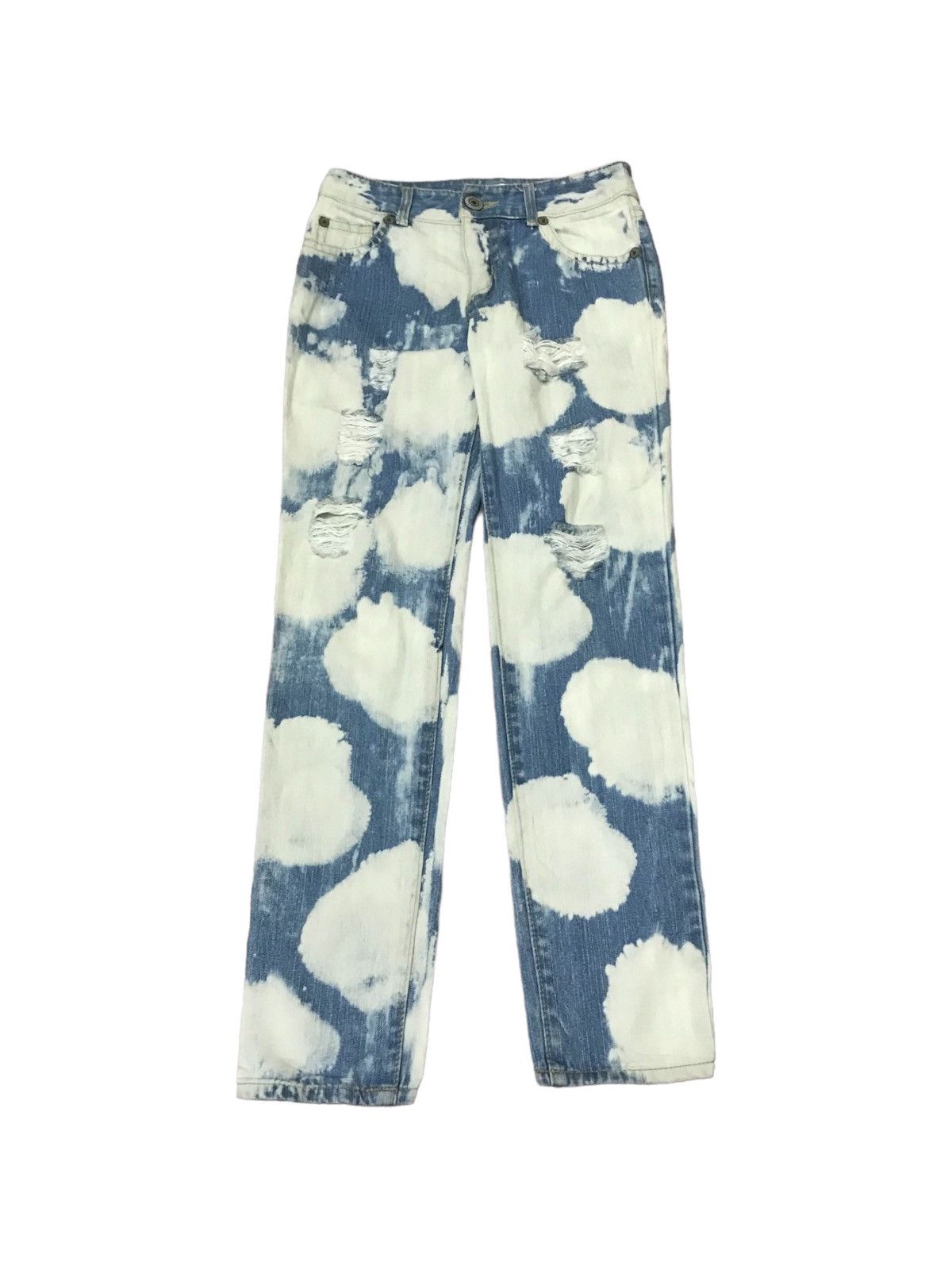 VINTAGE JAPAN ACID WASH CLOUDS DISTRESSED DESIGN