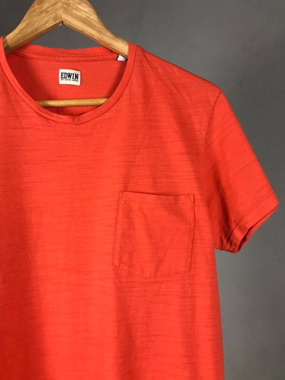 Edwin Edwin Japanese brand orange tee Size US S / EU 44-46 / 1 - 3 Thumbnail