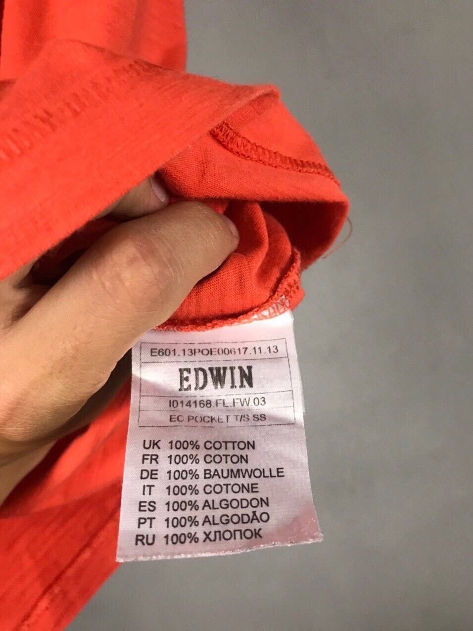 Edwin Edwin Japanese brand orange tee Size US S / EU 44-46 / 1 - 6 Thumbnail