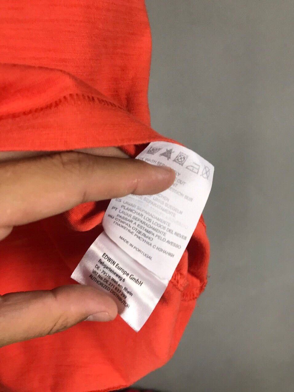 Edwin Edwin Japanese brand orange tee Size US S / EU 44-46 / 1 - 7 Thumbnail