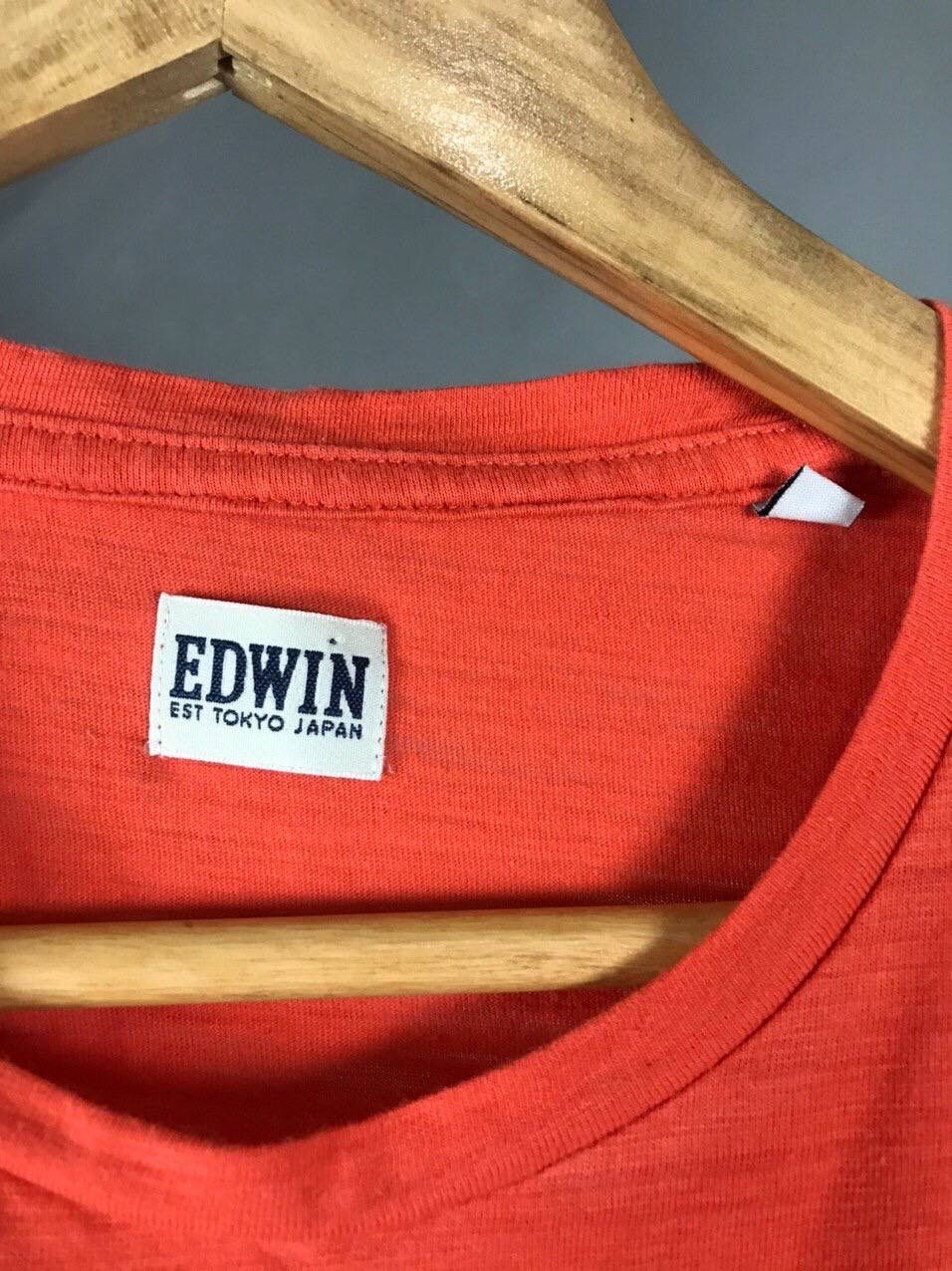 Edwin Edwin Japanese brand orange tee Size US S / EU 44-46 / 1 - 4 Thumbnail
