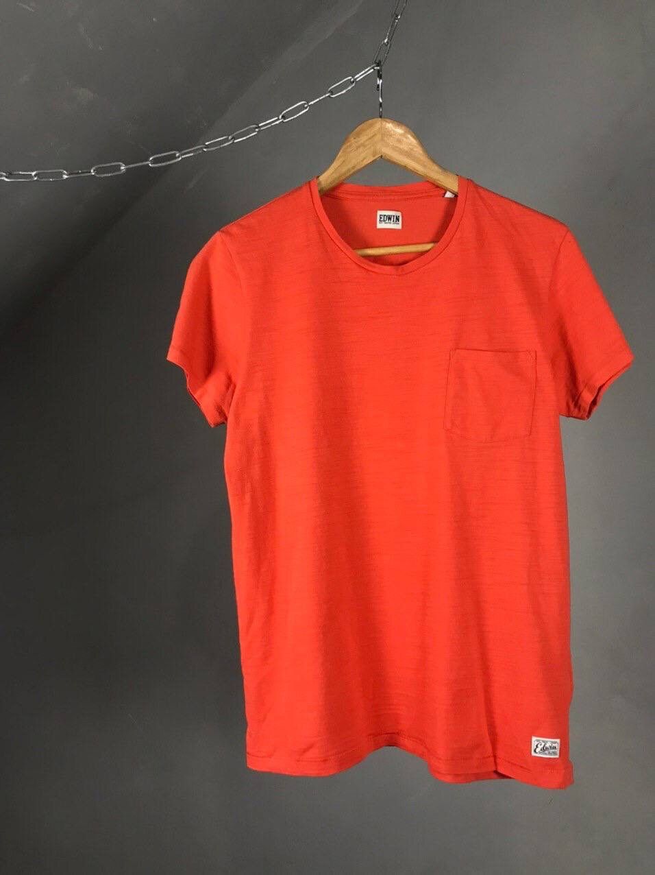 Edwin Edwin Japanese brand orange tee Size US S / EU 44-46 / 1 - 1 Thumbnail