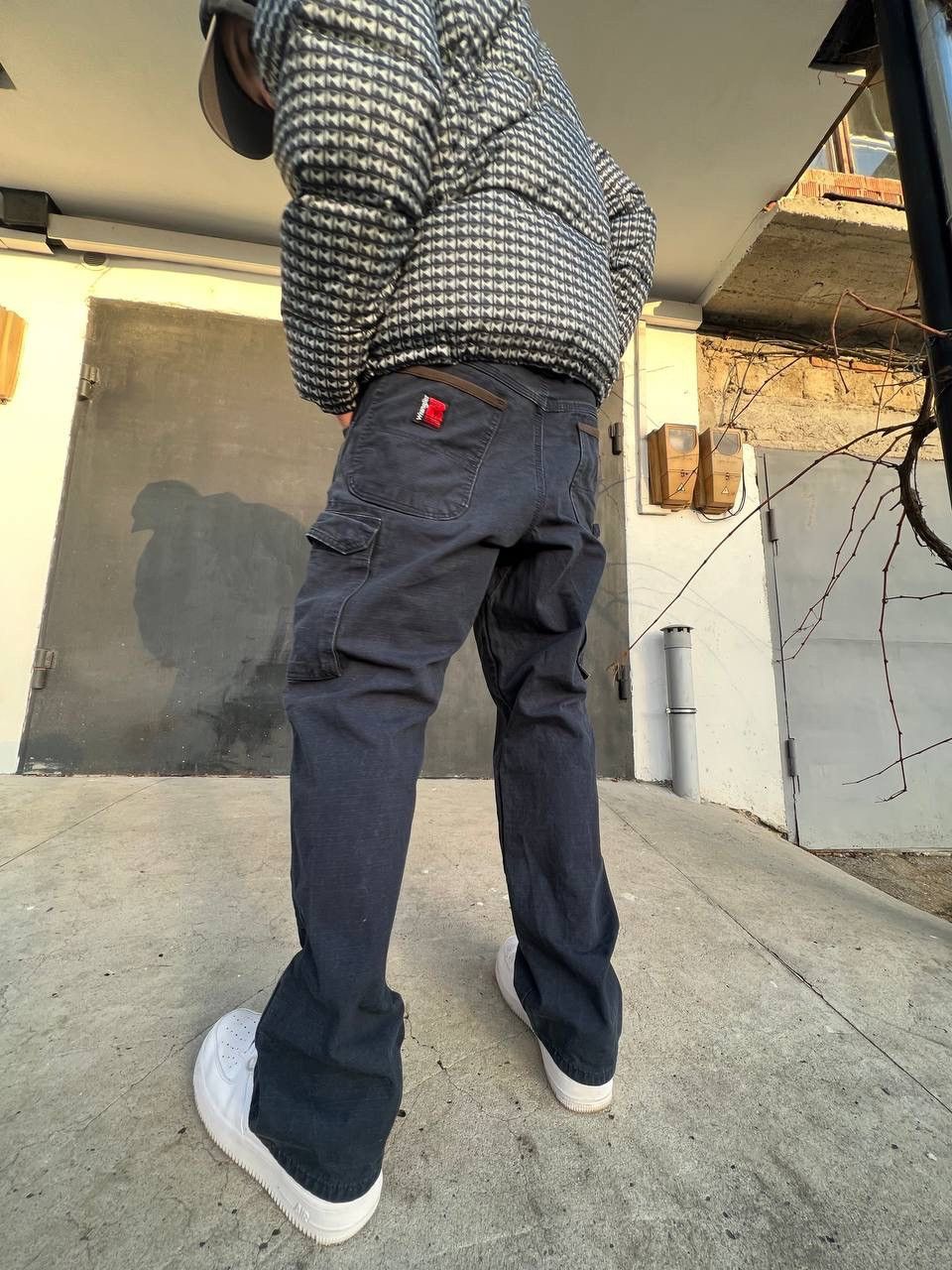 image of Vintage Wrangler Riggs Cargo Pants Ripstop in Black, Men's (Size 34)