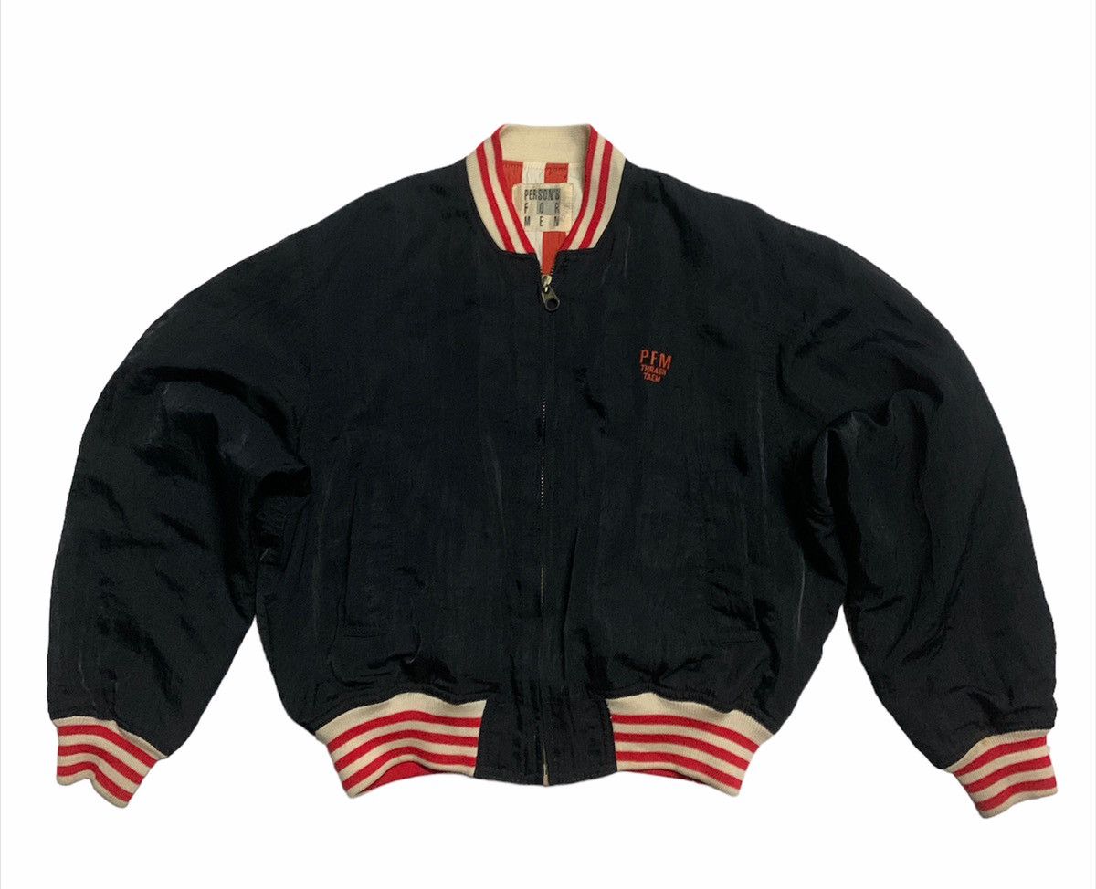 Issey Miyake × PERSON'S × Vintage Reversible 80s Person’s For Men Japan varsity jacket Size US L / EU 52-54 / 3 - 3 Thumbnail