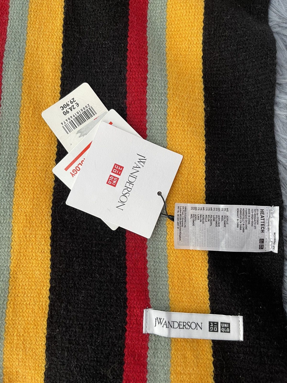 JW Anderson × Uniqlo J. W. Anderson x Uniqlo striped scarf NWT made in Japan Size ONE SIZE - 3 Thumbnail