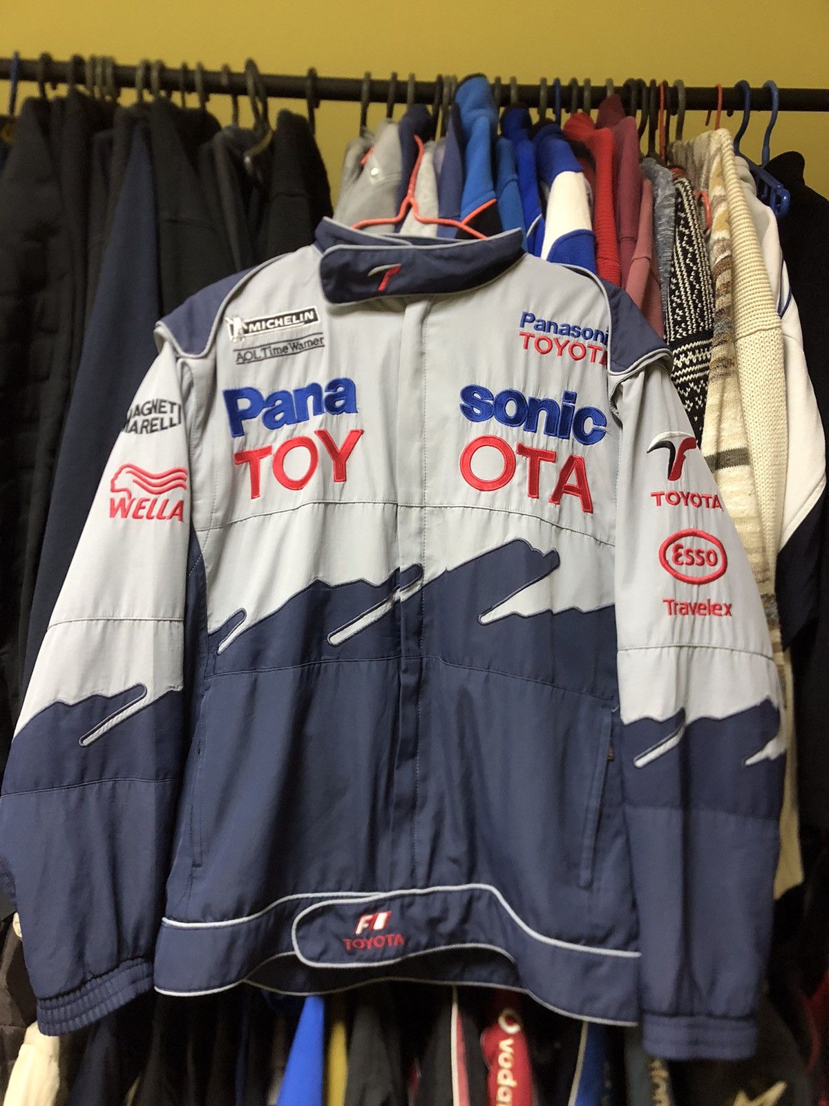 NASCAR × Vintage Toyota Panasonic vintage racing jacket F1 zip | Grailed