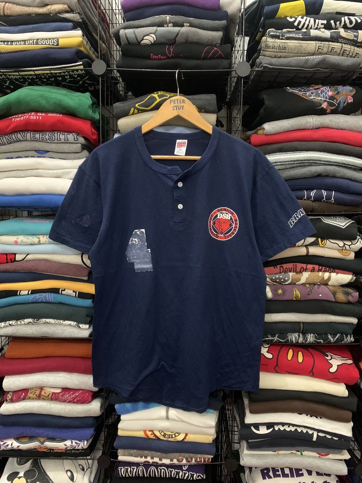 MLB × Vintage VINTAGE 90’s DUNWOODY SENIOR BASEBALL T-SHIRT Size US L / EU 52-54 / 3 - 1 Thumbnail
