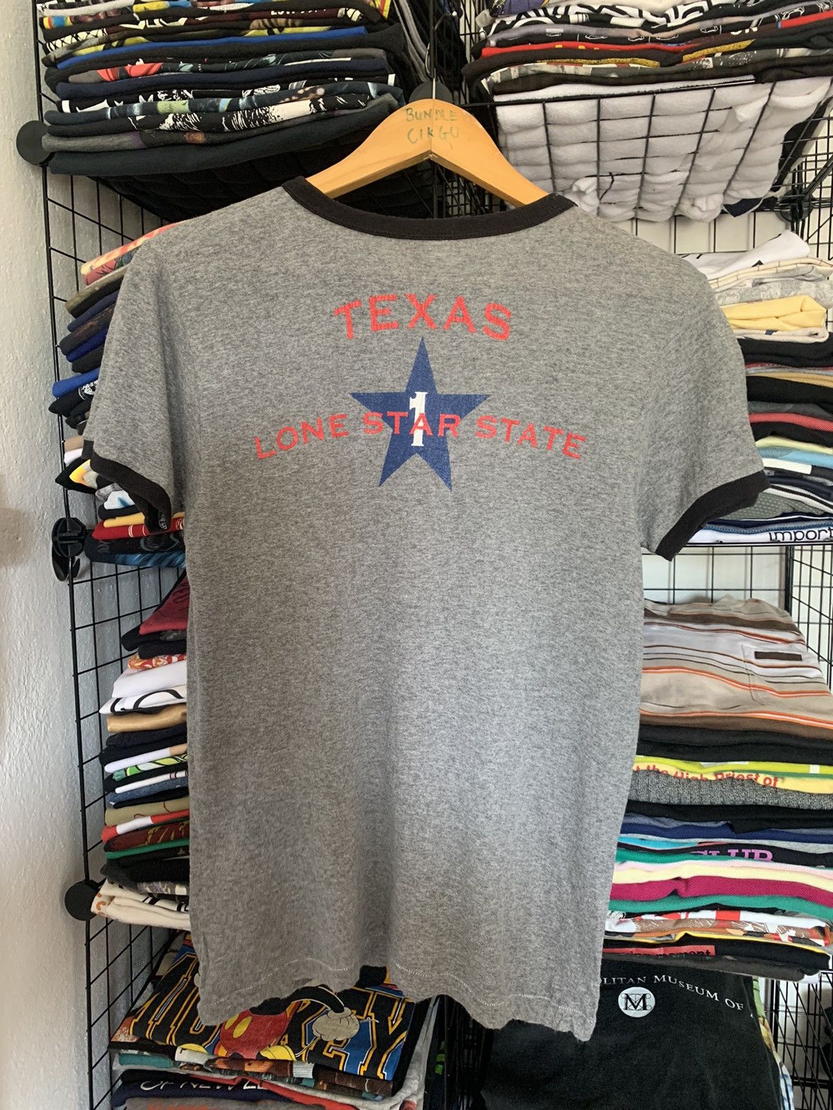 Russell Athletic × Vintage VINTAGE TEXAS LONE STAR STATE RAYON T-SHIRT Size US S / EU 44-46 / 1 - 2 Thumbnail