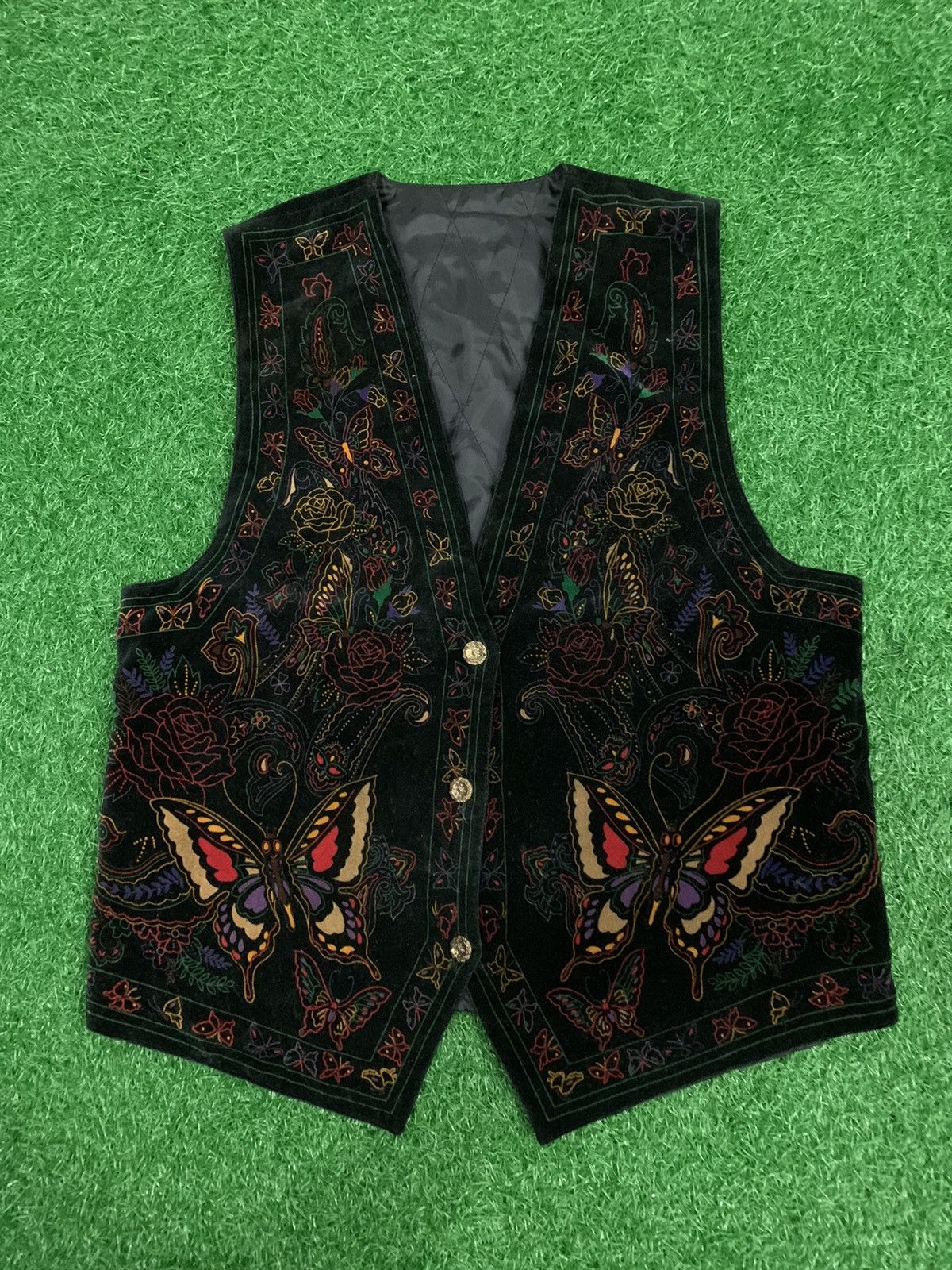 Japanese Brand BUTTERFLY DESIGN VEST NICE DESIGN Size US M / EU 48-50 / 2 - 1 Thumbnail