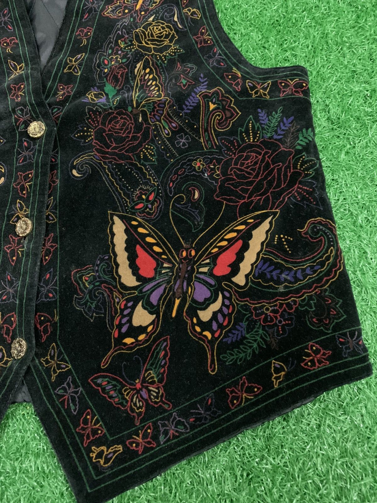 Japanese Brand BUTTERFLY DESIGN VEST NICE DESIGN Size US M / EU 48-50 / 2 - 4 Thumbnail