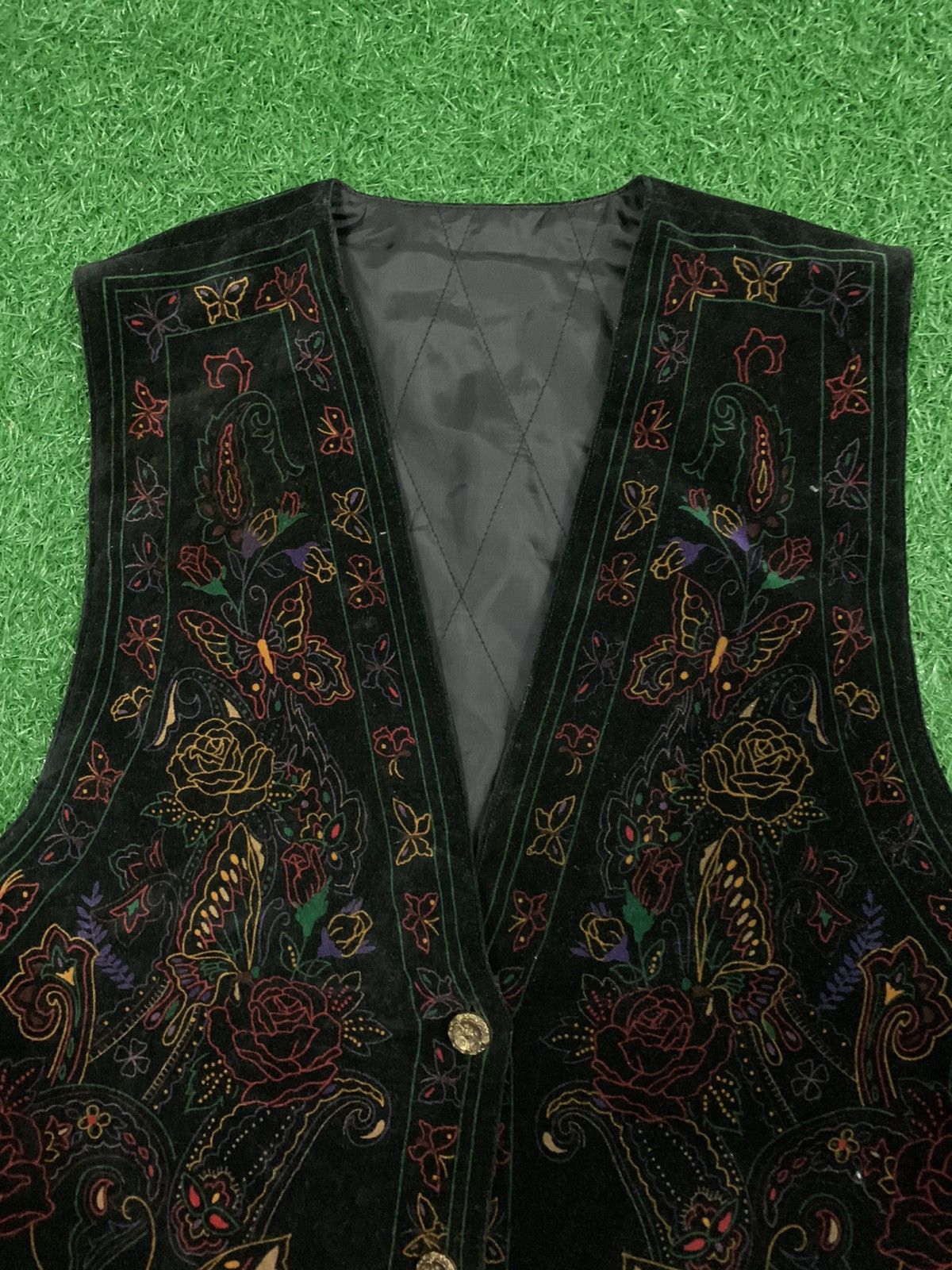 Japanese Brand BUTTERFLY DESIGN VEST NICE DESIGN Size US M / EU 48-50 / 2 - 3 Thumbnail