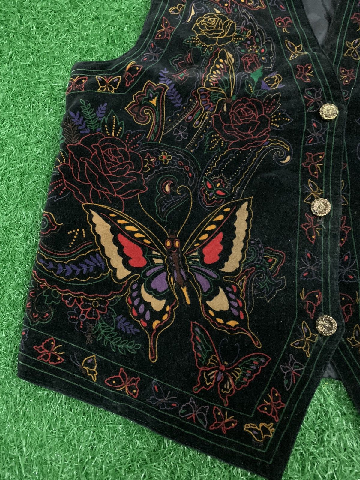 Japanese Brand BUTTERFLY DESIGN VEST NICE DESIGN Size US M / EU 48-50 / 2 - 5 Thumbnail