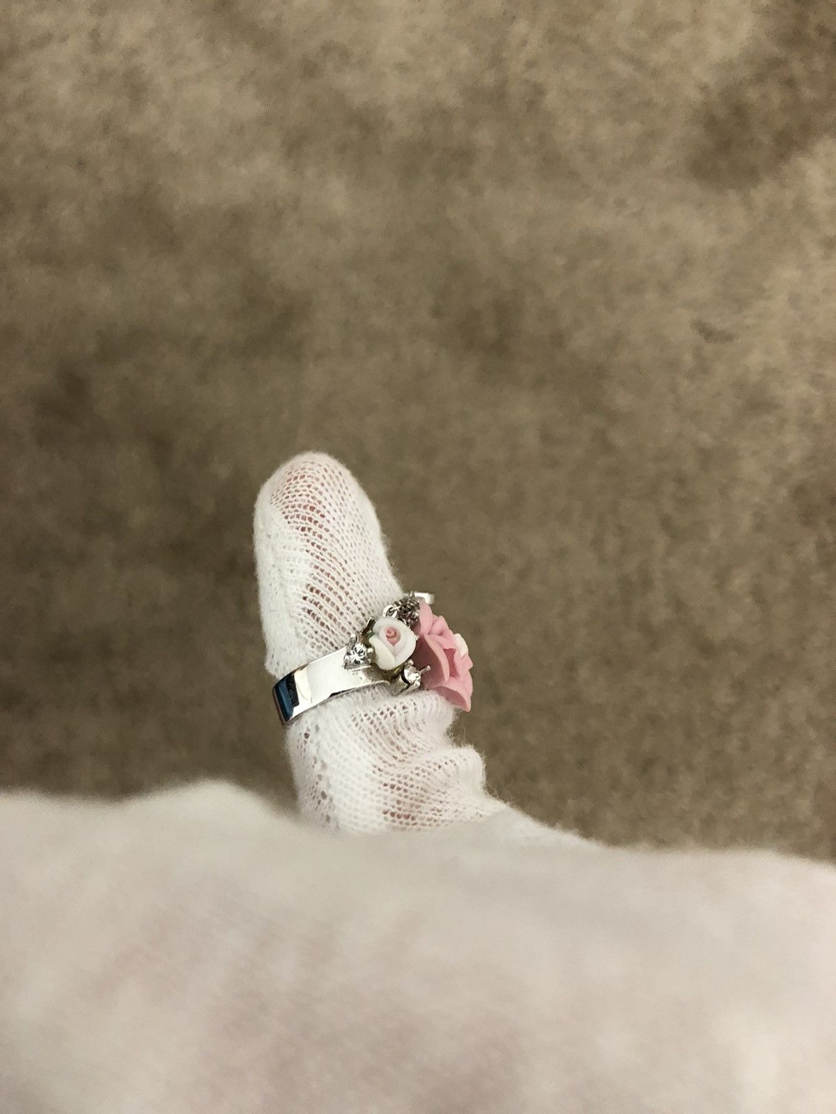 Dior CD floral ring size 5