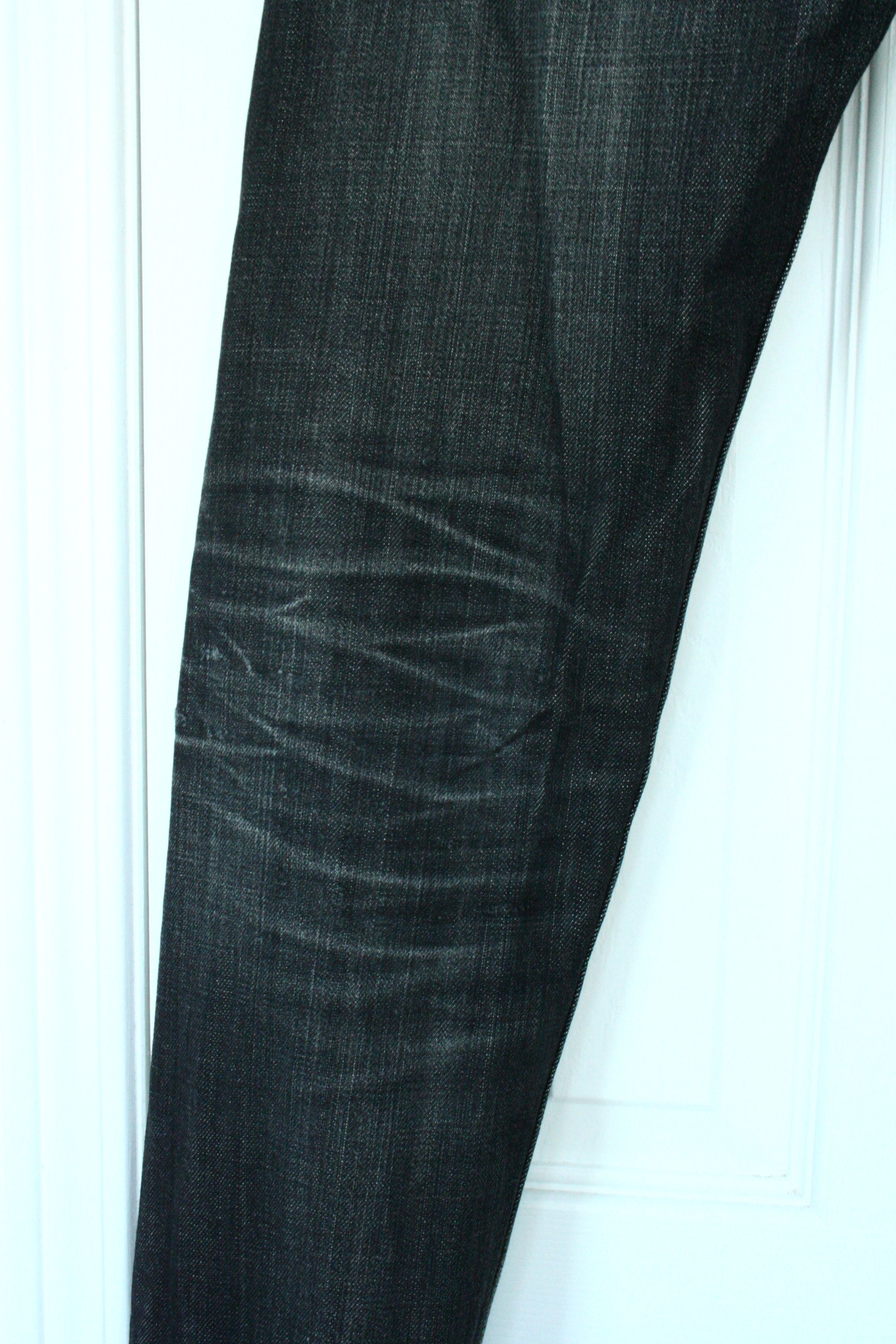 A.P.C. APC New Cure Raw Chrome Saint Black Jeans Laurent Hearts Size US 30 / EU 46 - 4 Thumbnail