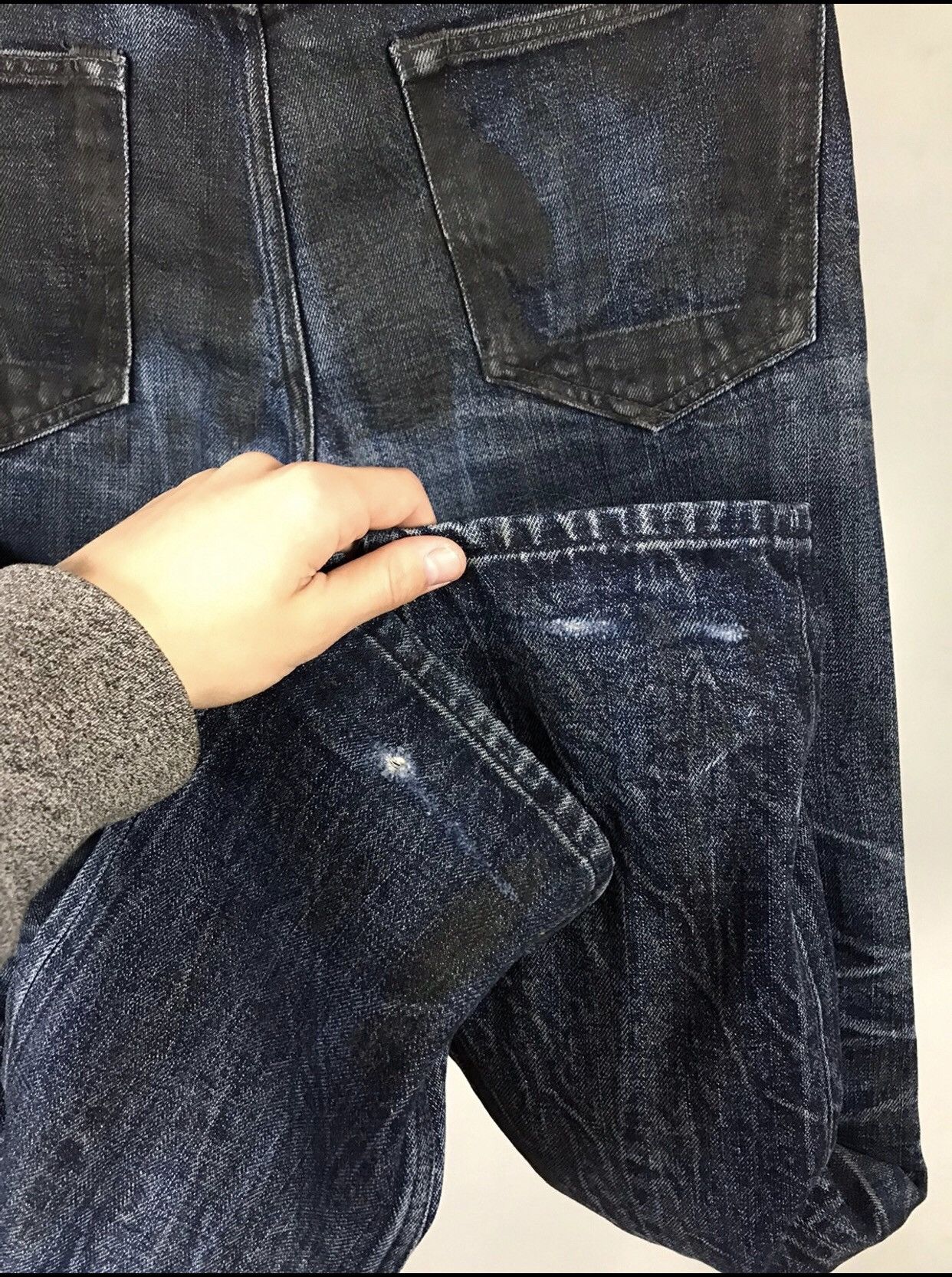 Allsaints Allsaints luxury distressed denim Selvedge jeans Size US 30 / EU 46 - 12 Thumbnail