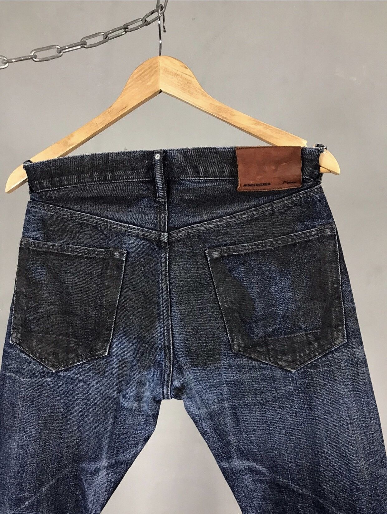 Allsaints Allsaints luxury distressed denim Selvedge jeans Size US 30 / EU 46 - 10 Thumbnail
