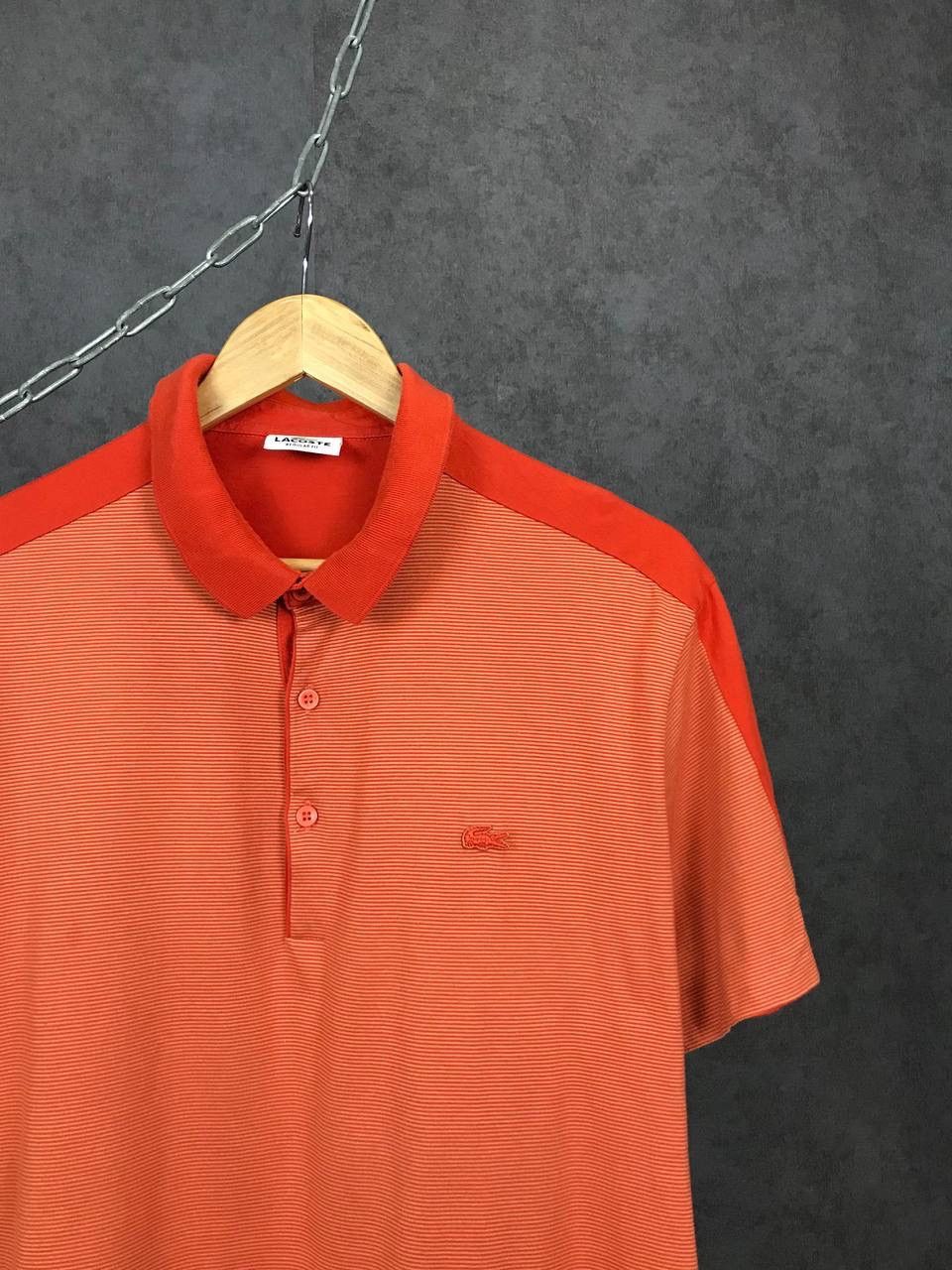 Lacoste Lacoste vintage luxury orange polo tee Size US XL / EU 56 / 4 - 2 Thumbnail