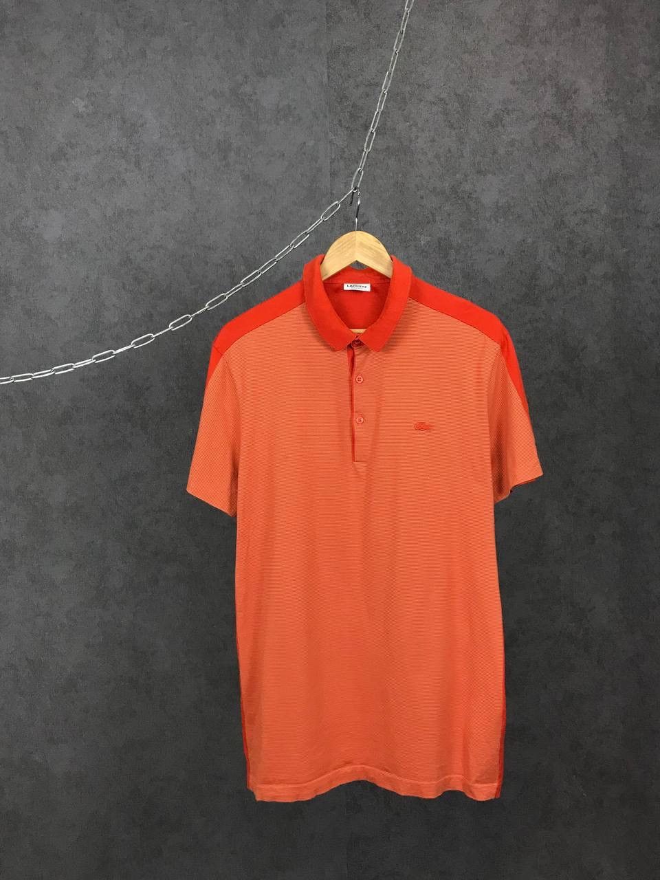 Lacoste Lacoste vintage luxury orange polo tee Size US XL / EU 56 / 4 - 1 Thumbnail