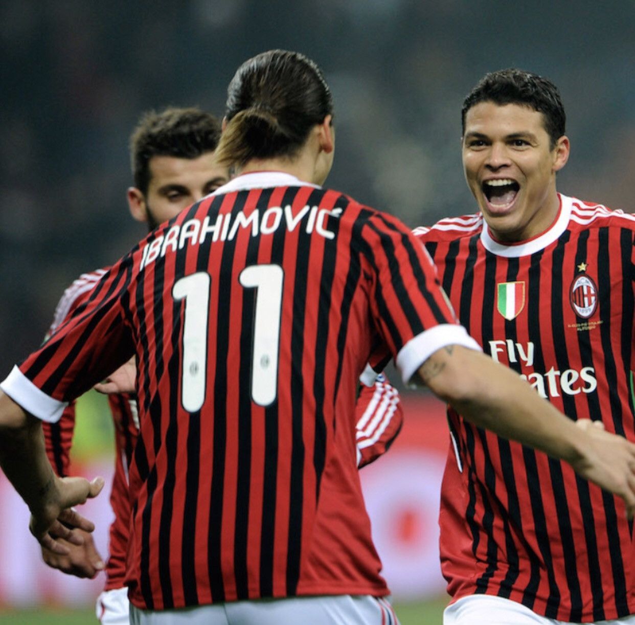 Adidas AC Milan 11/12 home shirt #11 Ibrahimovic Size US S / EU 44-46 / 1 - 13 Thumbnail