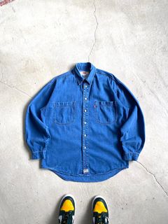Levis Vintage Clothing Men's Slim Shirt Gray A2225-0001