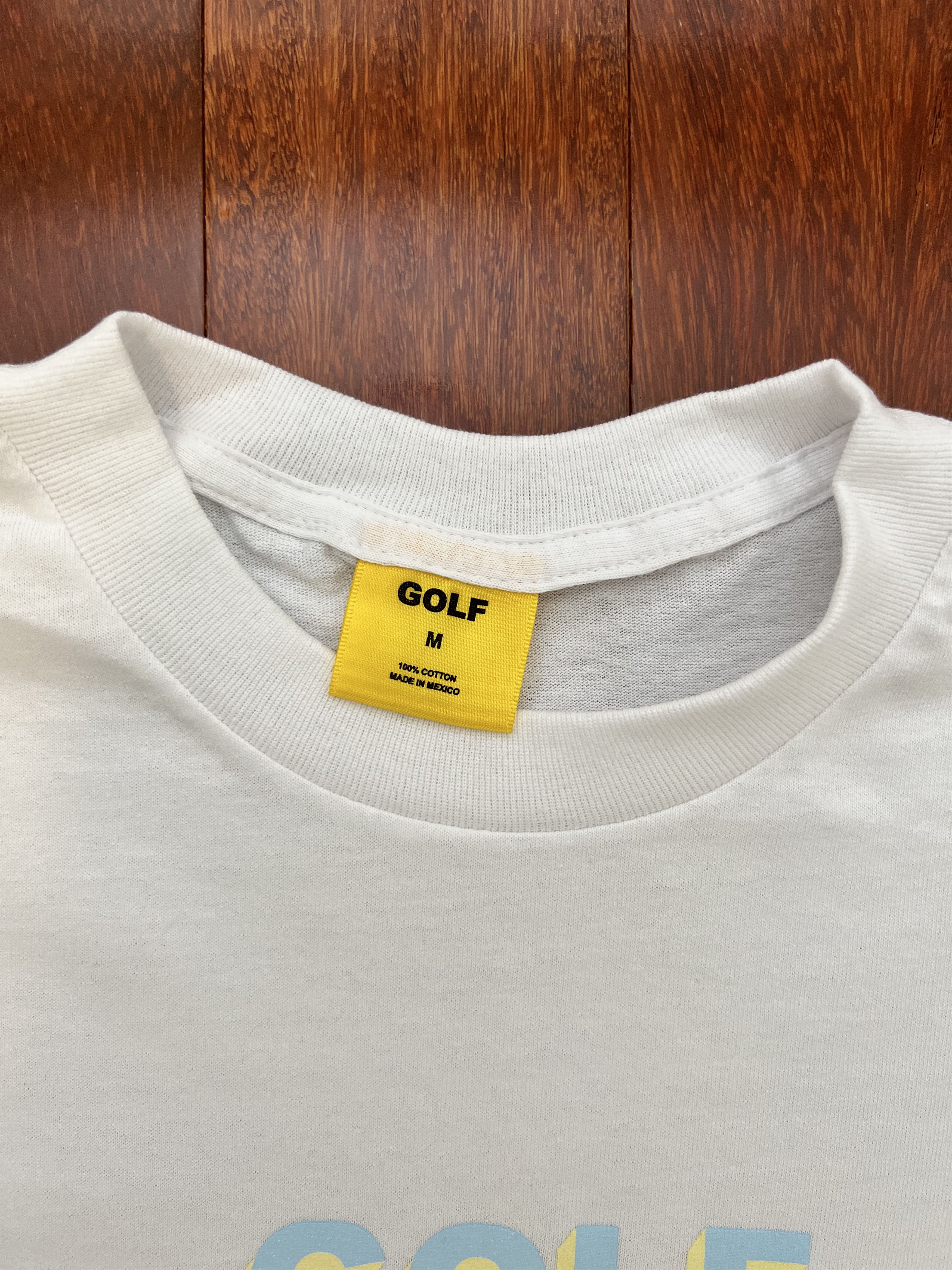 Golf Wang 💚 Golf Wang 3D Logo Tee White & Blue Medium NEW Size US M / EU 48-50 / 2 - 4 Thumbnail