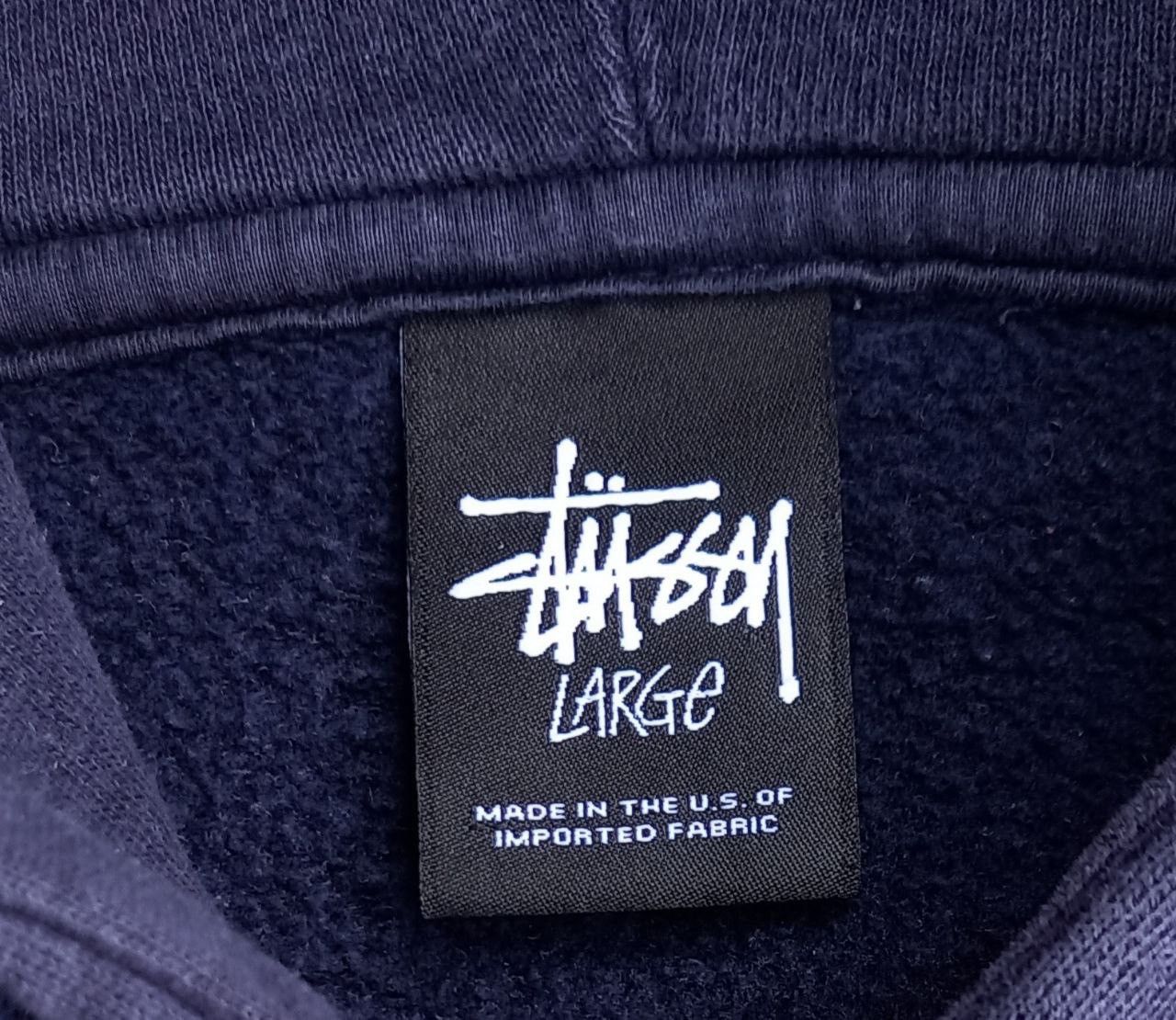 Vintage Y2K vintage stussy big logo Streetwear hoodie USA hype rare Size US L / EU 52-54 / 3 - 9 Thumbnail