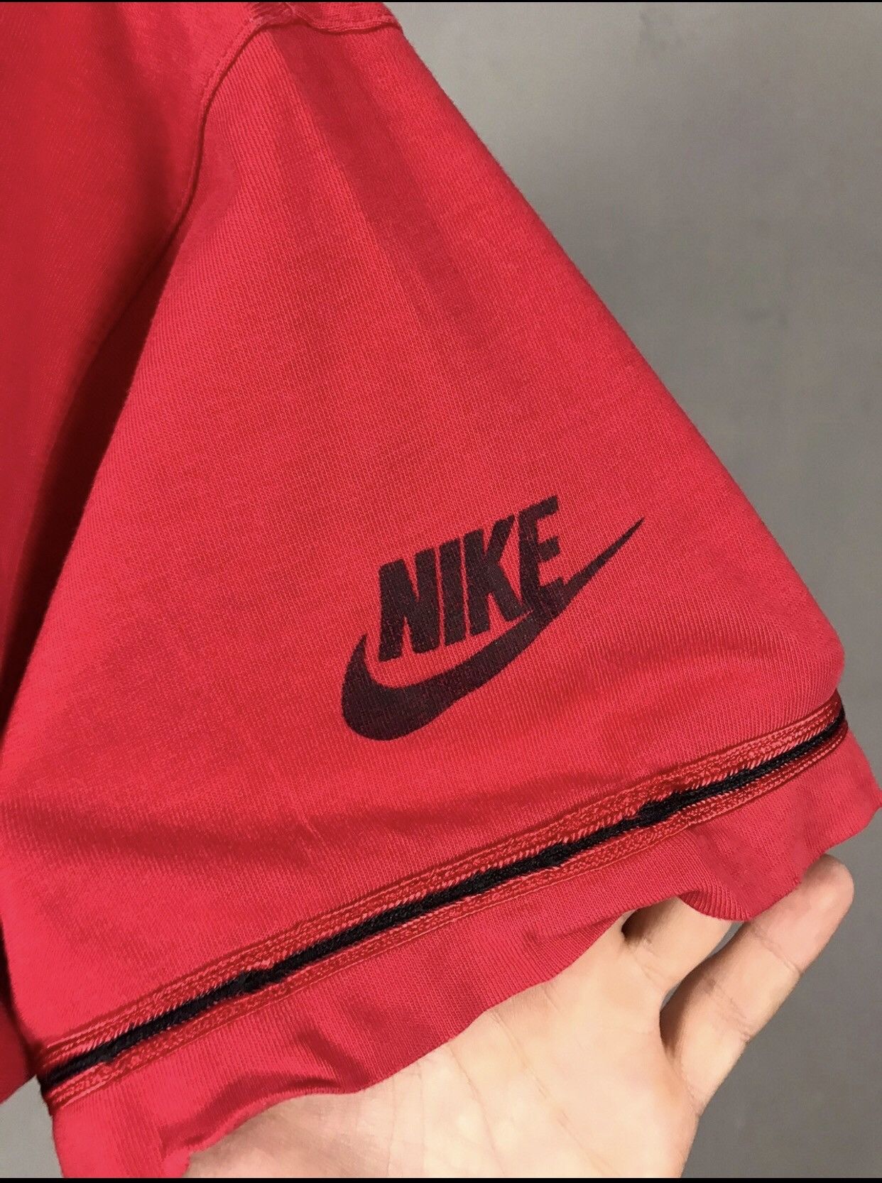 Jordan Brand × Nike × Vintage Nike Jordan streetwear vintage red tee Size US M / EU 48-50 / 2 - 5 Thumbnail
