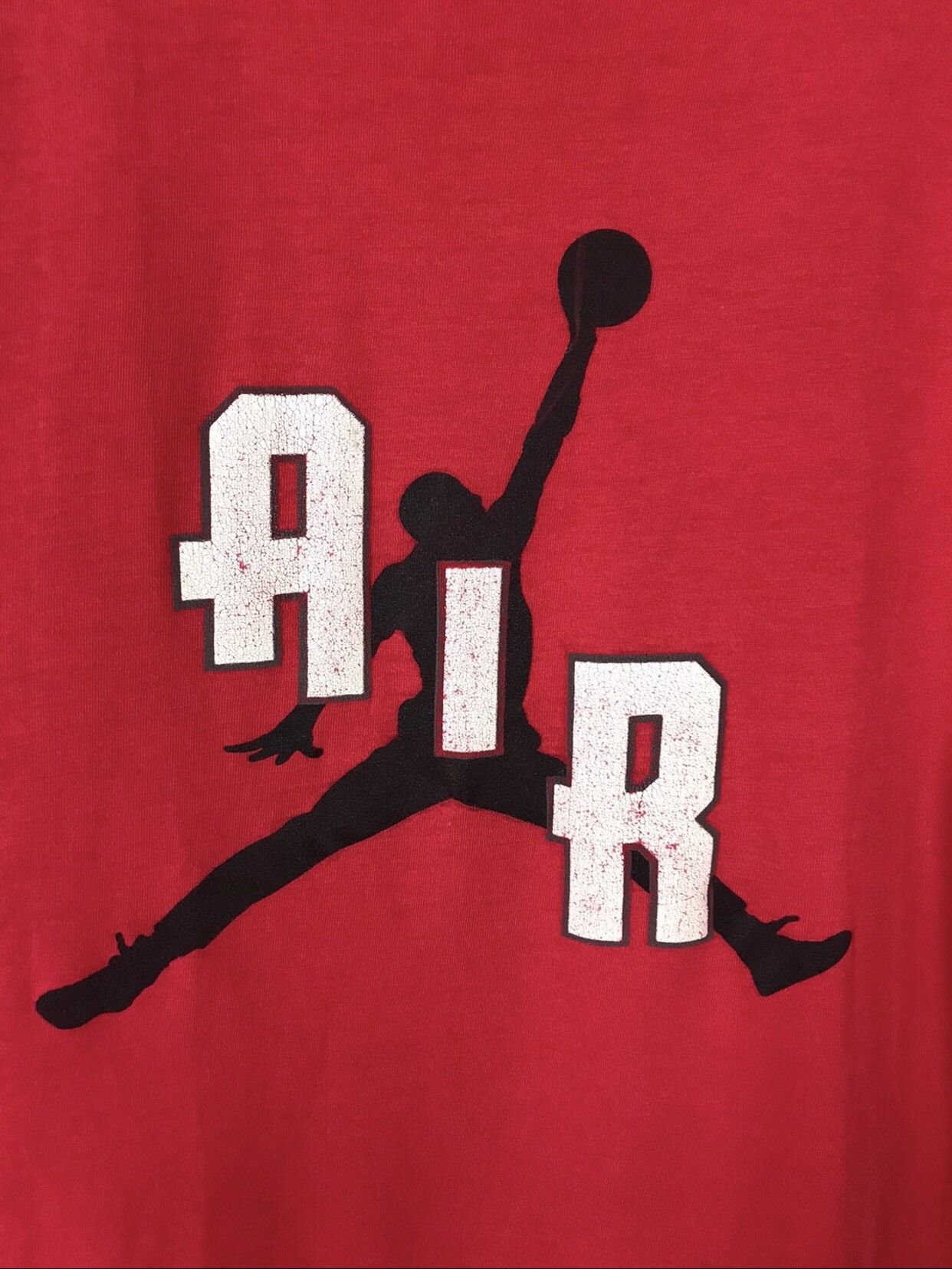 Jordan Brand × Nike × Vintage Nike Jordan streetwear vintage red tee Size US M / EU 48-50 / 2 - 3 Thumbnail