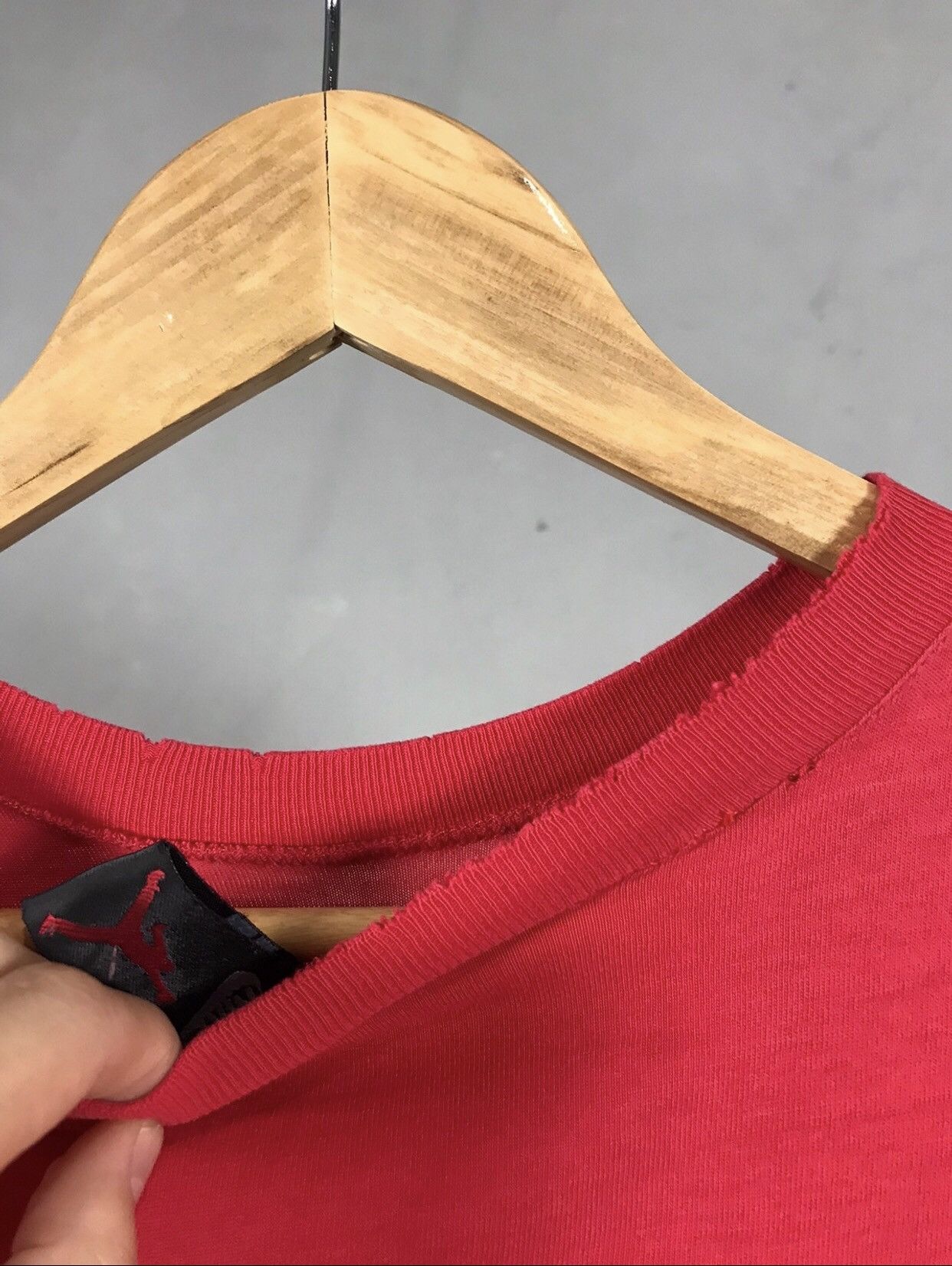 Jordan Brand × Nike × Vintage Nike Jordan streetwear vintage red tee Size US M / EU 48-50 / 2 - 10 Thumbnail