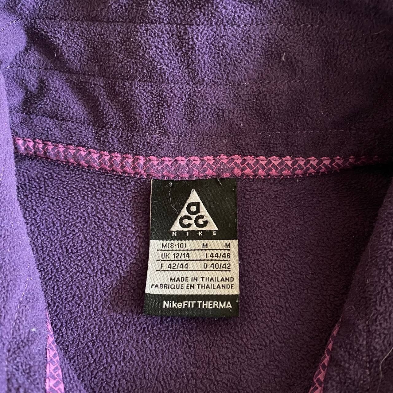 Nike × Nike ACG NIKE ACG PURPLE FLEECE ZIP JACKET Y2K Size US S / EU 44-46 / 1 - 15 Thumbnail