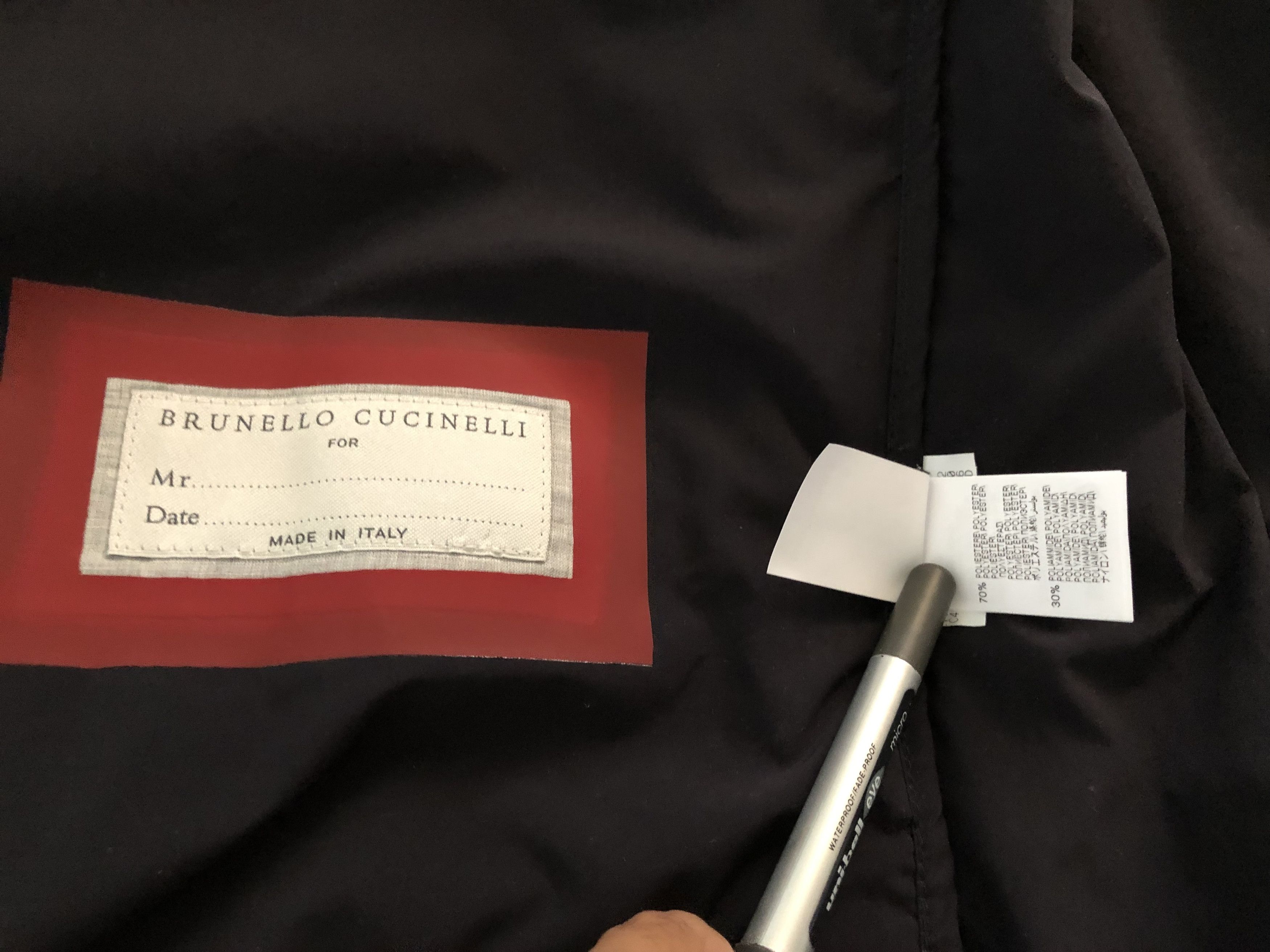 Brunello Cucinelli $1995 Outerwear Jacket/ Windbreaker NWT Size US M / EU 48-50 / 2 - 15 Thumbnail