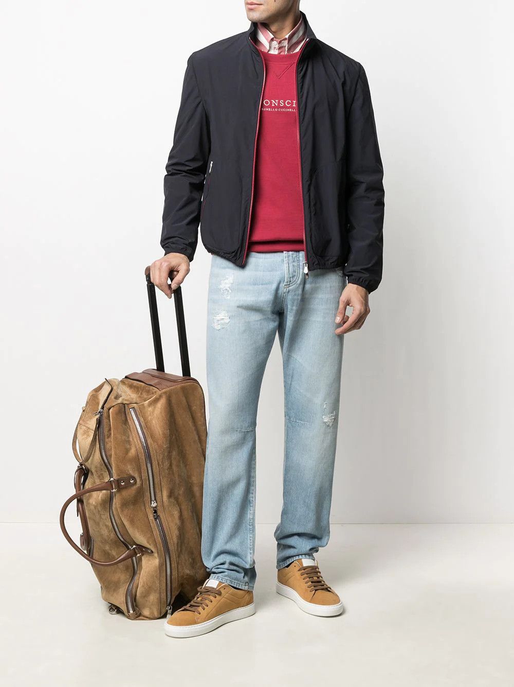 Brunello Cucinelli $1995 Outerwear Jacket/ Windbreaker NWT Size US M / EU 48-50 / 2 - 5 Thumbnail