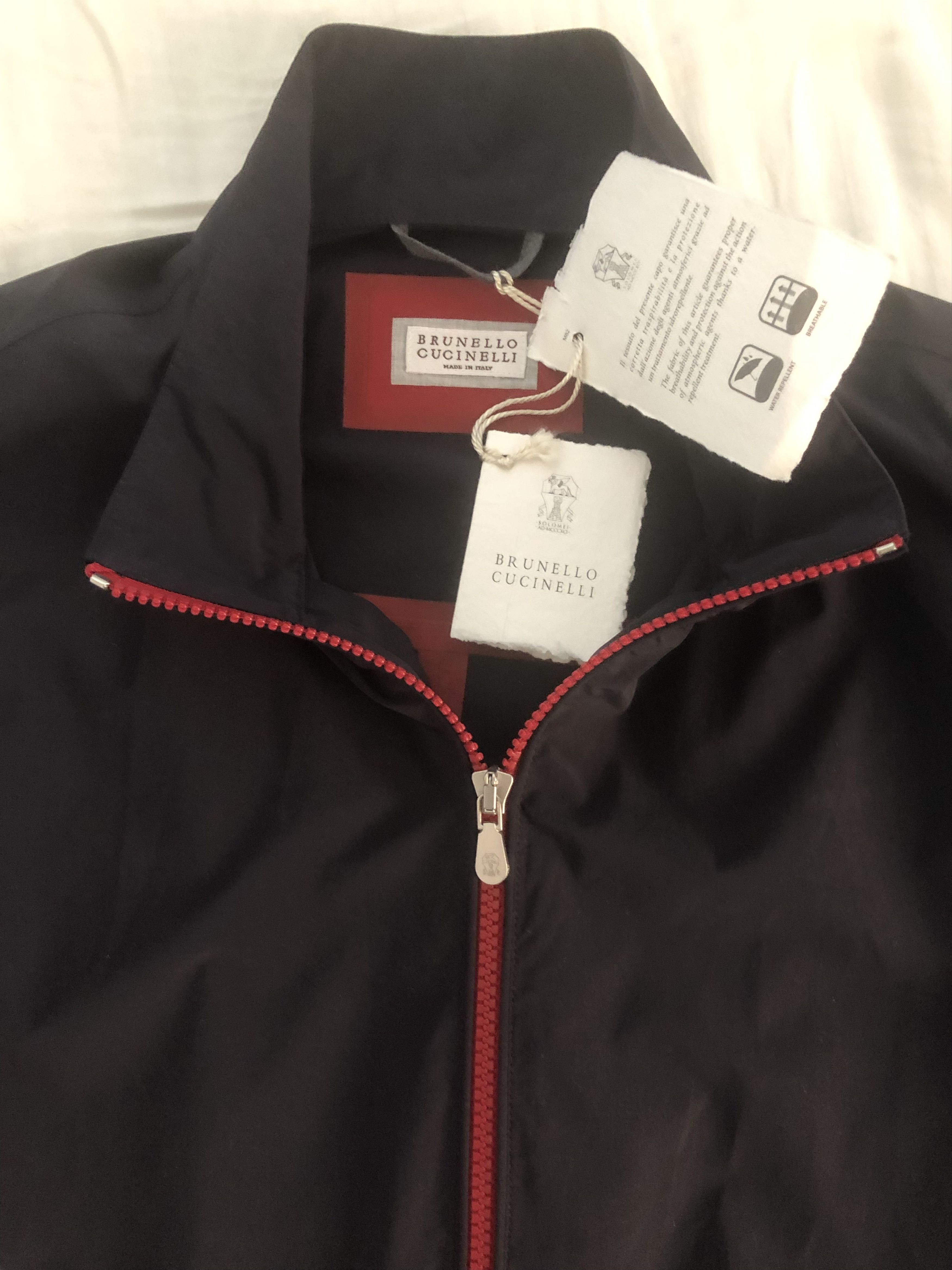 Brunello Cucinelli $1995 Outerwear Jacket/ Windbreaker NWT Size US M / EU 48-50 / 2 - 12 Thumbnail