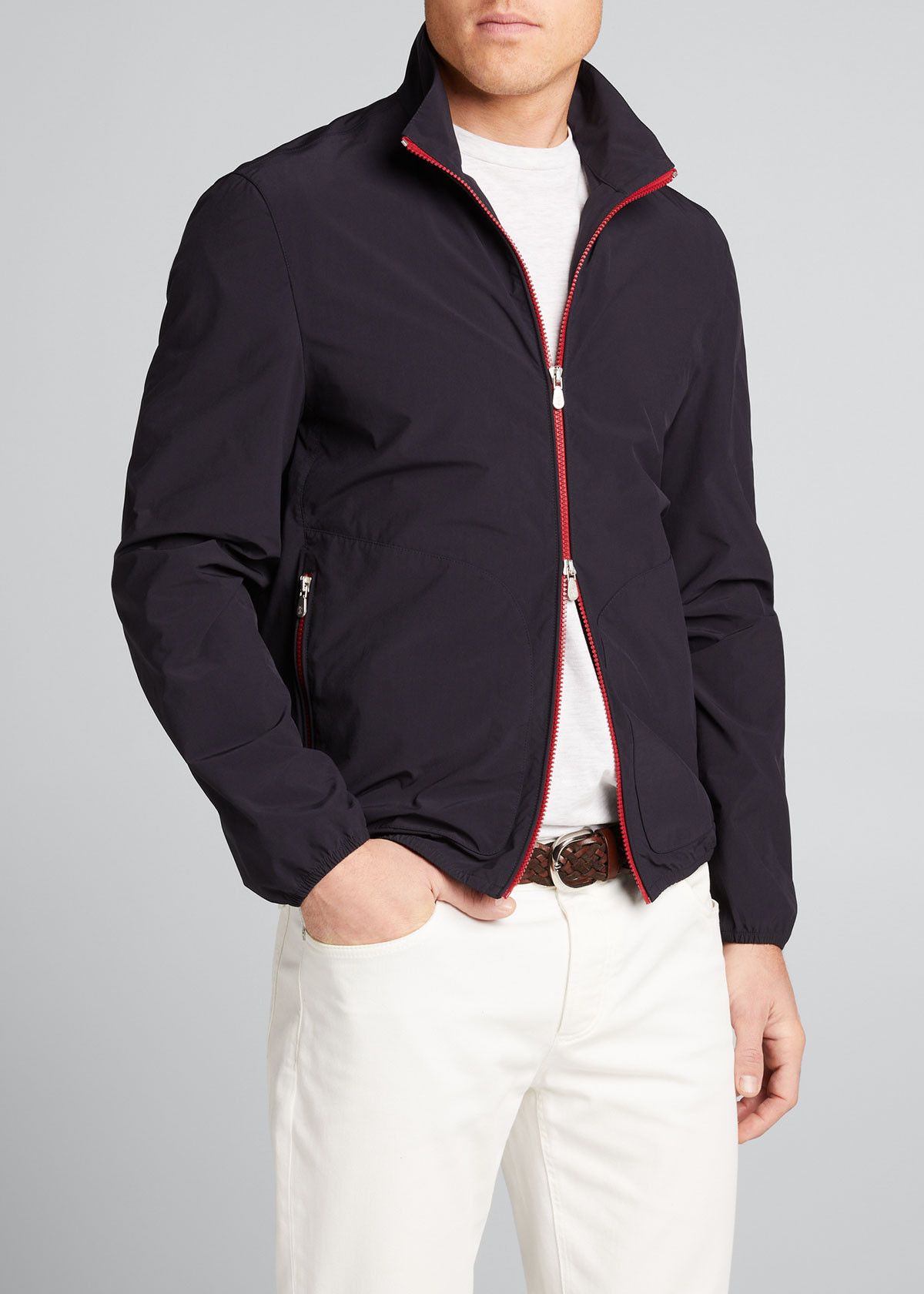 Brunello Cucinelli $1995 Outerwear Jacket/ Windbreaker NWT Size US M / EU 48-50 / 2 - 1 Thumbnail