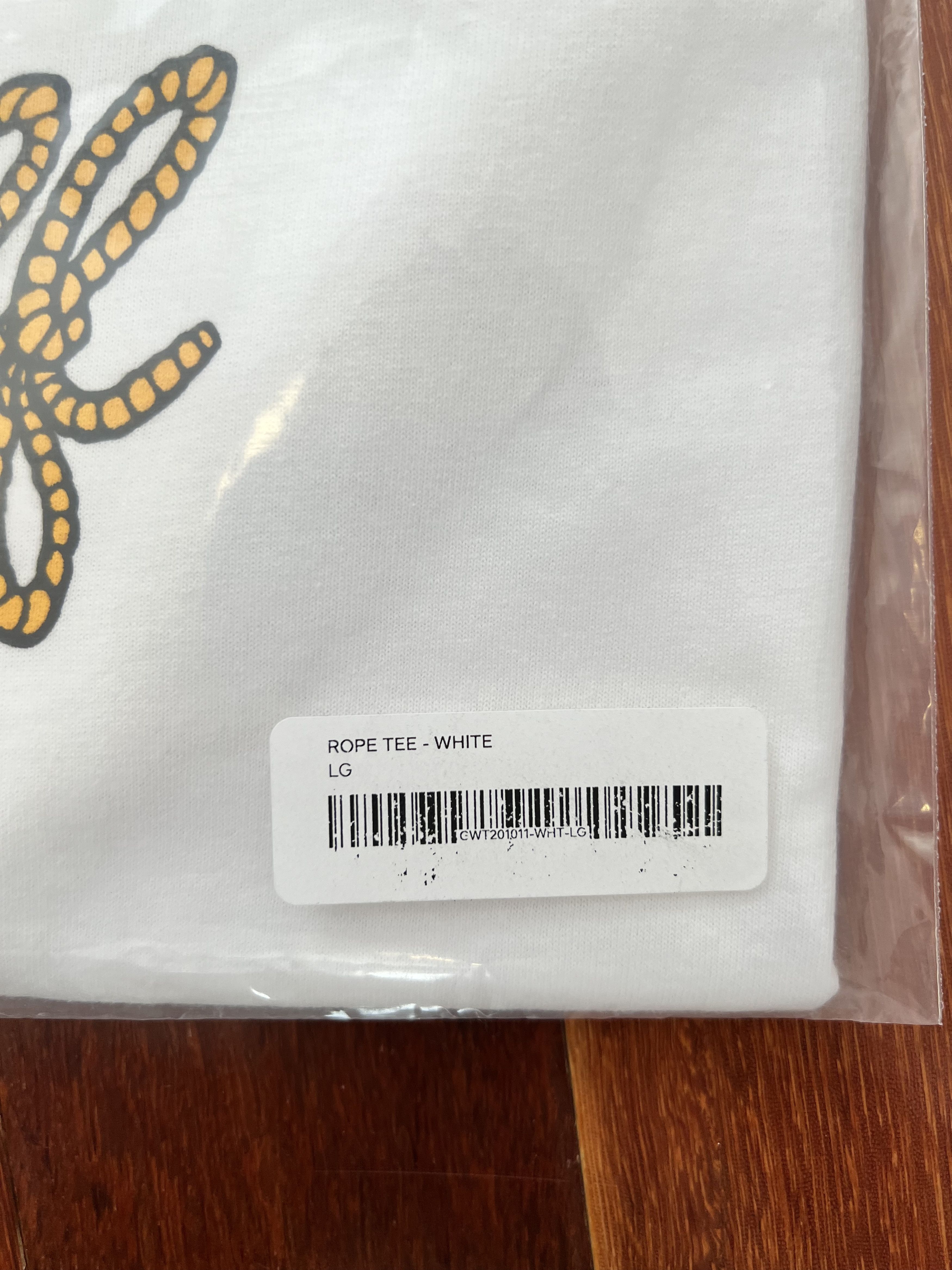 Golf Wang × Tyler The Creator 💚 Golf Wang Rope Tee White Large NEW Size US L / EU 52-54 / 3 - 6 Thumbnail