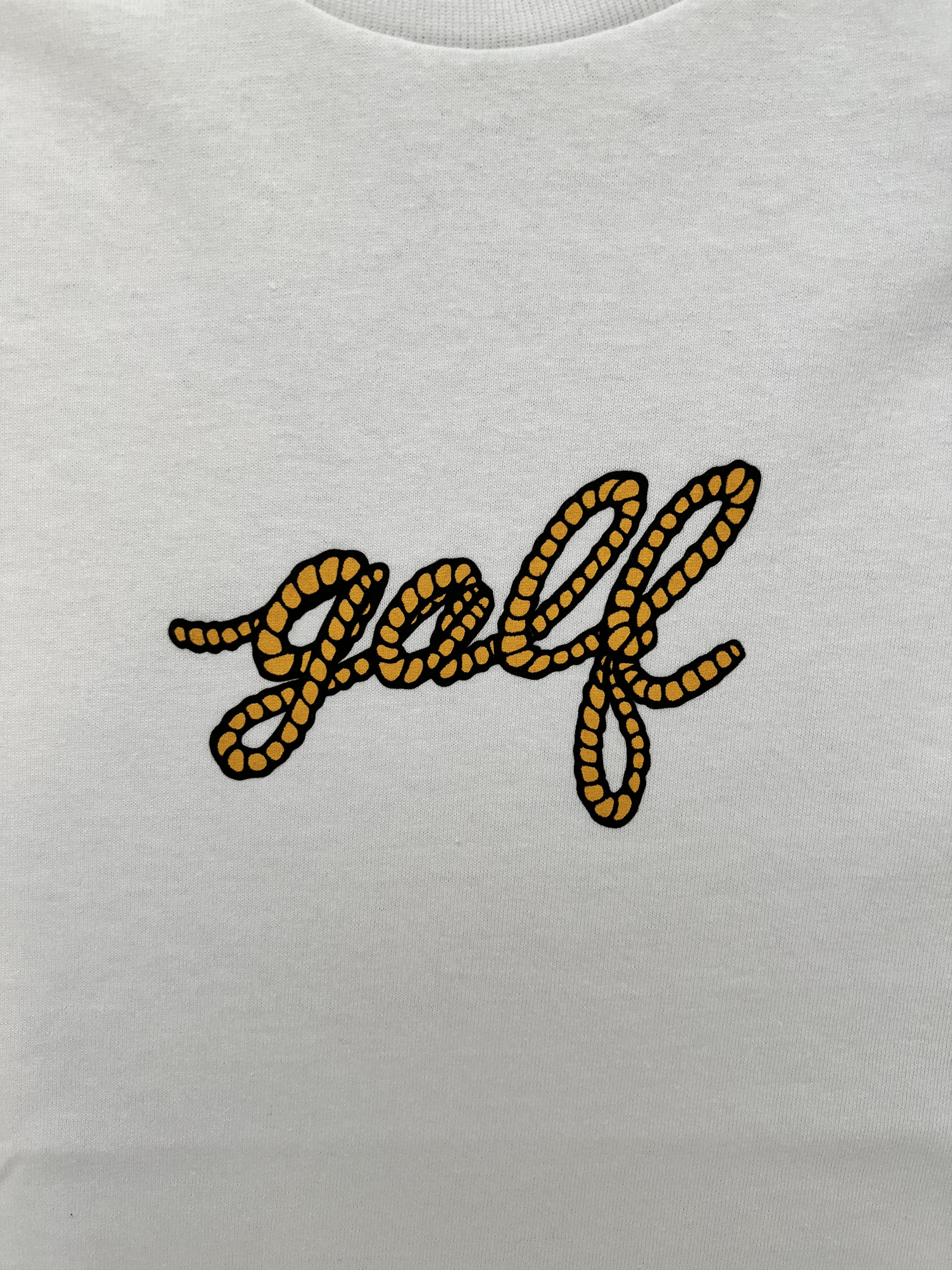 Golf Wang × Tyler The Creator 💚 Golf Wang Rope Tee White Large NEW Size US L / EU 52-54 / 3 - 3 Thumbnail