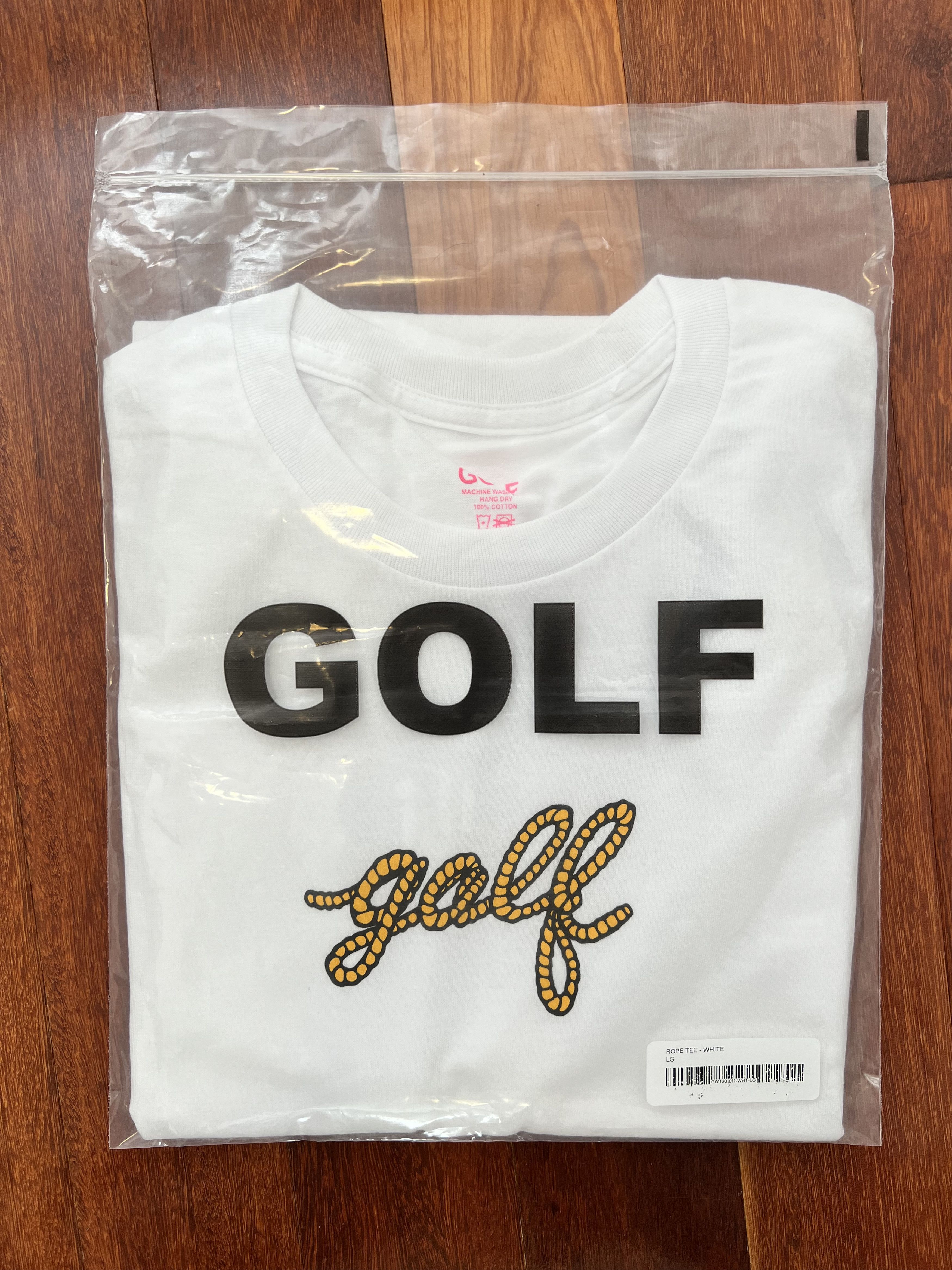 Golf Wang × Tyler The Creator 💚 Golf Wang Rope Tee White Large NEW Size US L / EU 52-54 / 3 - 5 Thumbnail