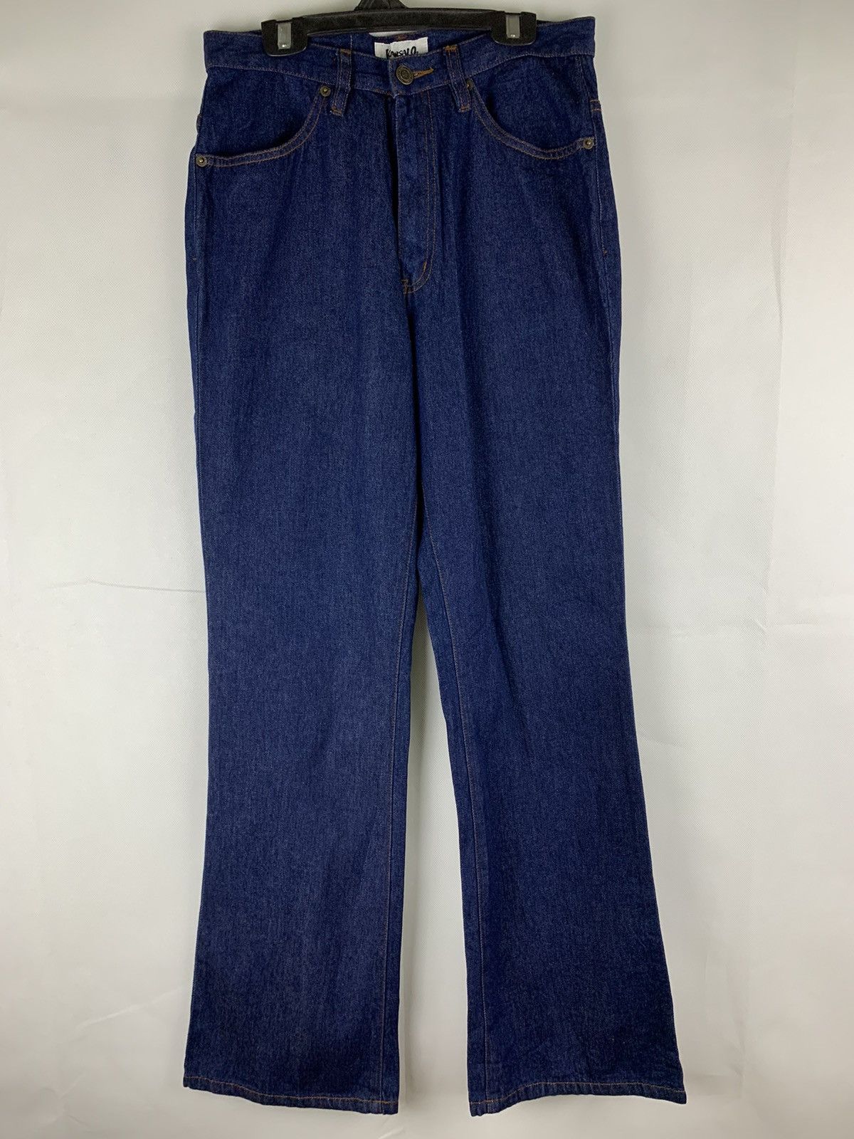Japanese Brand × Kansai Yamamoto Kansai Yamamoto Flare Denim Pants Size US 28 / EU 44 - 2 Thumbnail