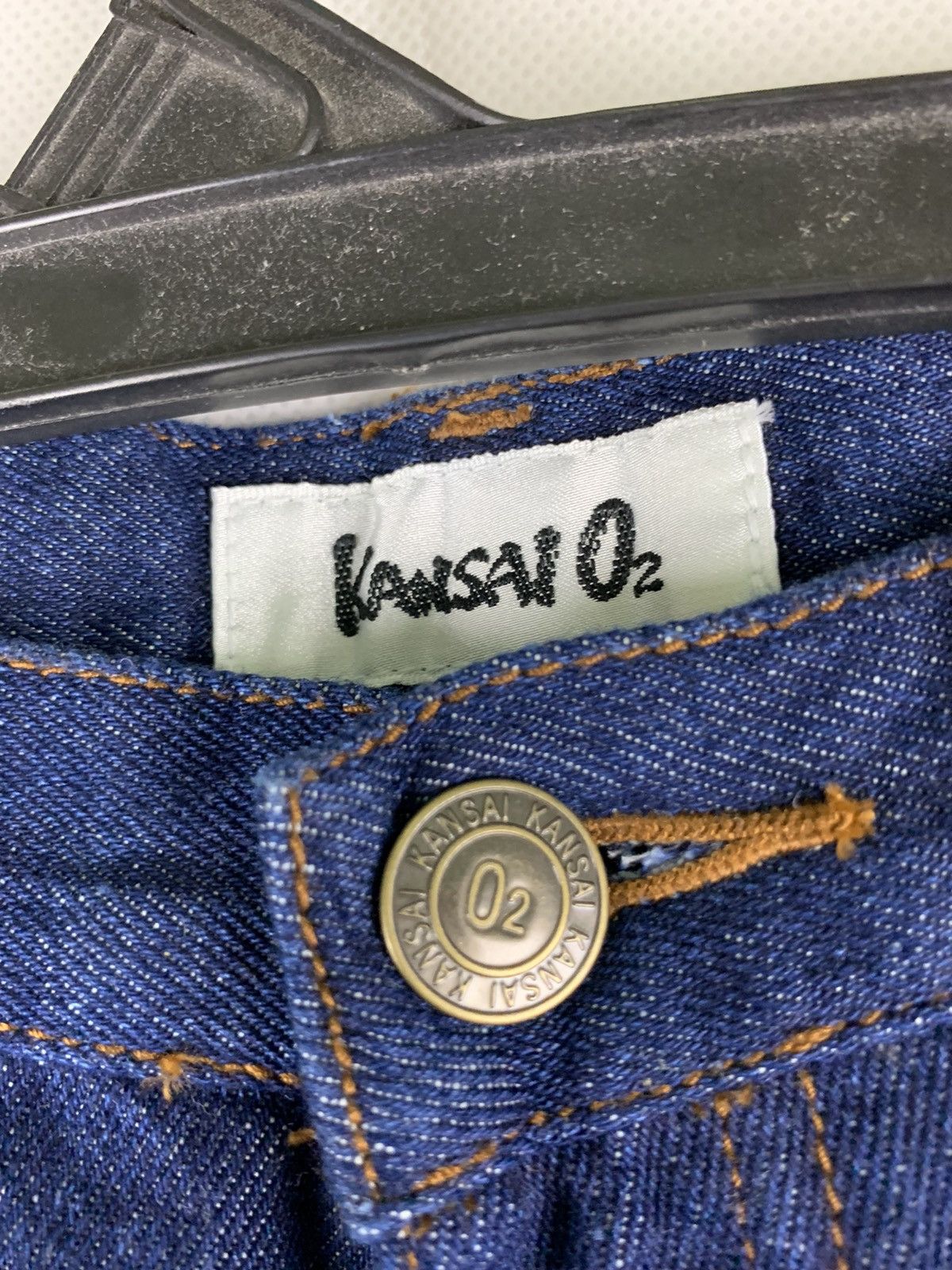 Japanese Brand × Kansai Yamamoto Kansai Yamamoto Flare Denim Pants Size US 28 / EU 44 - 10 Thumbnail