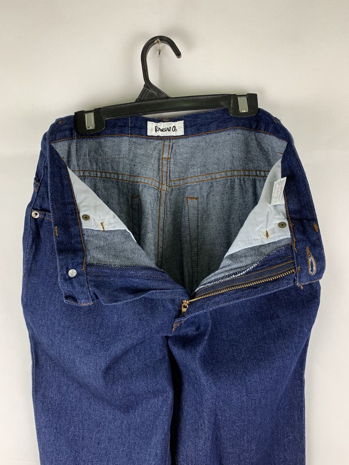Japanese Brand × Kansai Yamamoto Kansai Yamamoto Flare Denim Pants Size US 28 / EU 44 - 14 Thumbnail