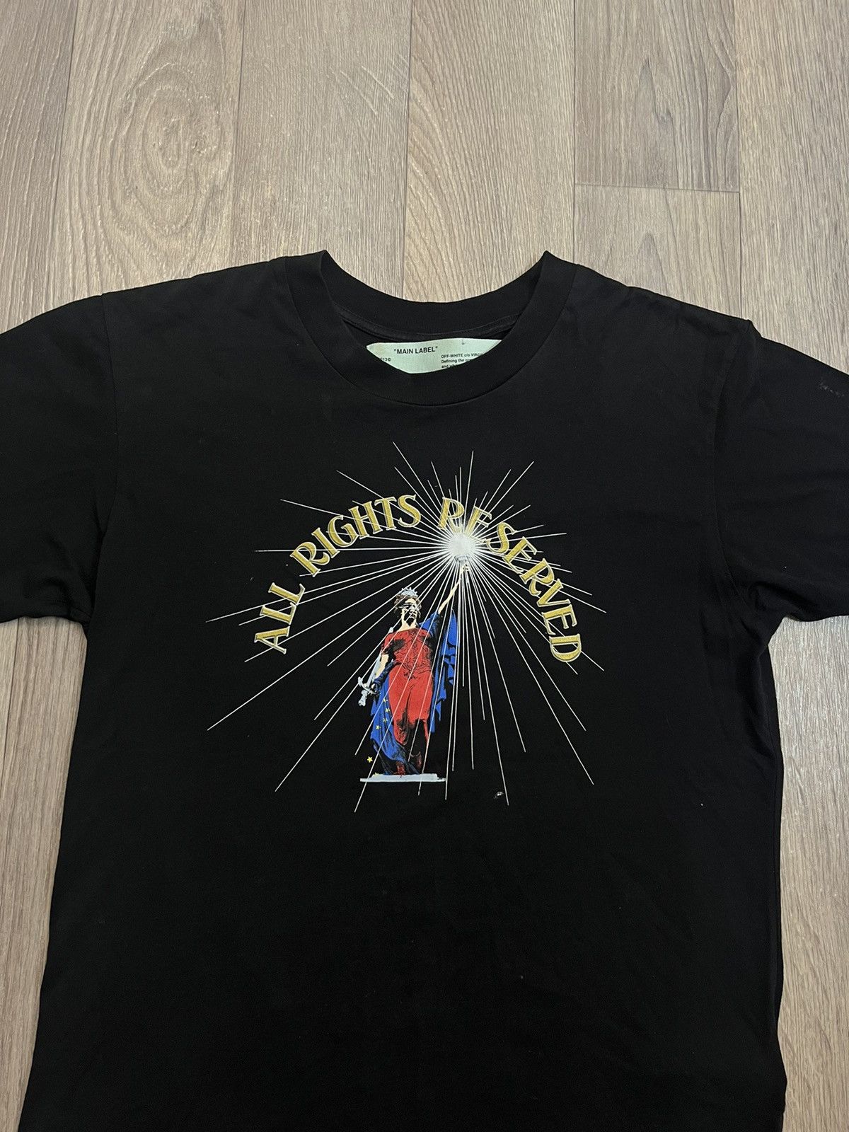 Off-White SS18 Off-White All Rights Reserved T-Shirt Size S / US 4 / IT 40 - 1 Thumbnail