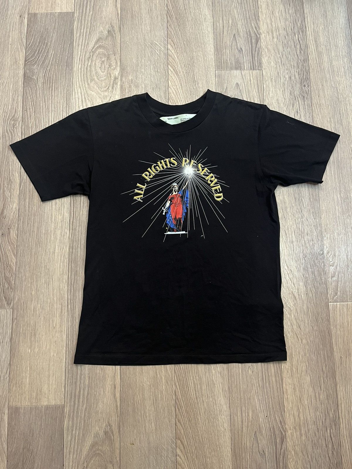 Off-White SS18 Off-White All Rights Reserved T-Shirt Size S / US 4 / IT 40 - 2 Thumbnail
