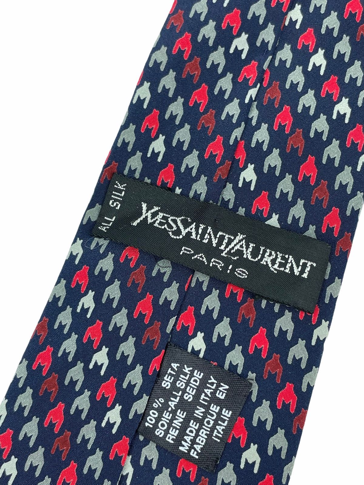 Yves Saint Laurent Yves Saint Laurent 1980s Silk Necktie Size ONE SIZE - 5 Thumbnail