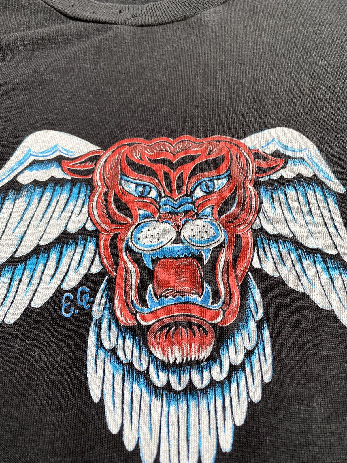 Diesel Y2K Vintage Diesel Tiger Distressed Tee Shirt Archive Hype Size US S / EU 44-46 / 1 - 4 Thumbnail