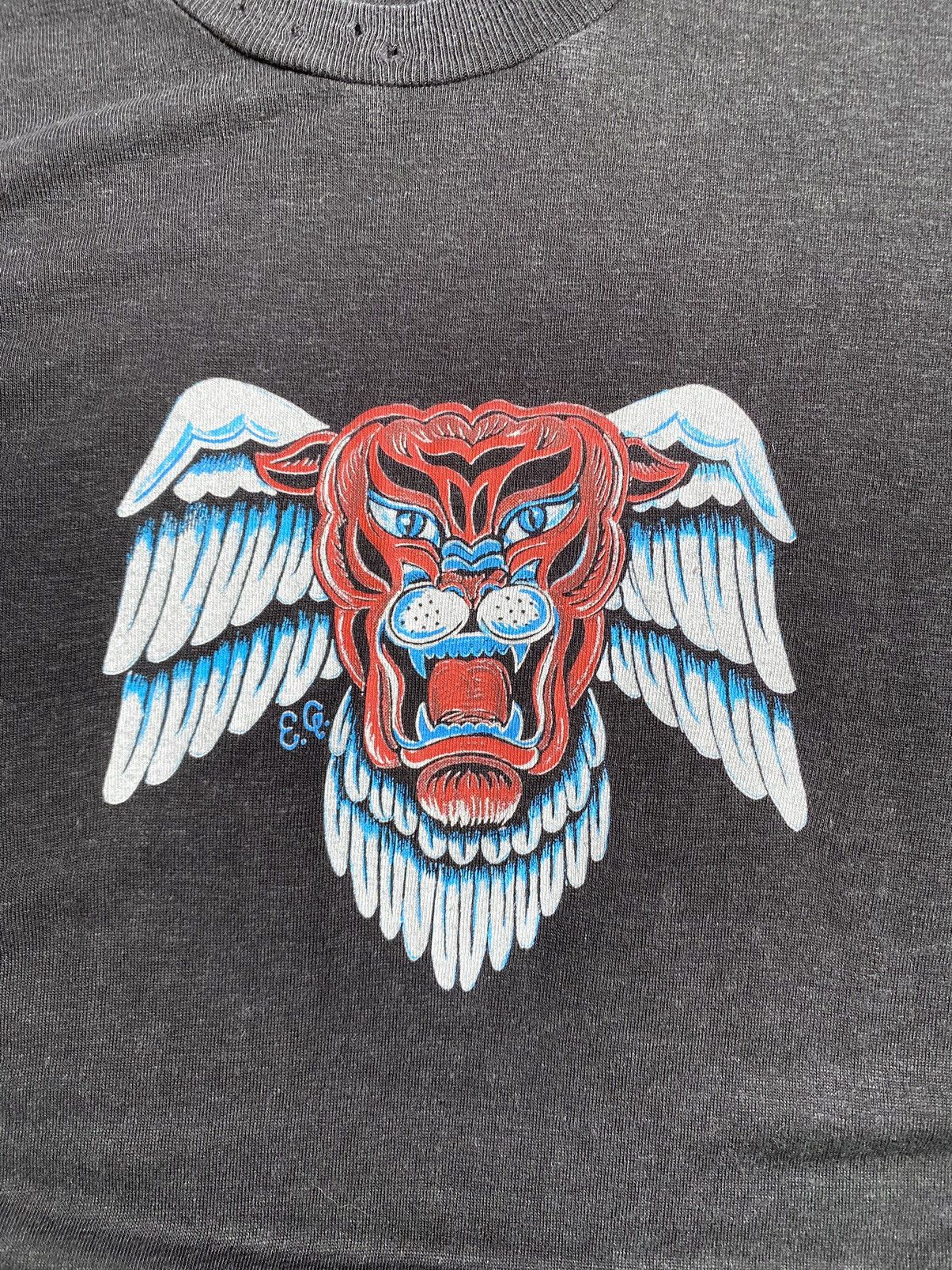 Diesel Y2K Vintage Diesel Tiger Distressed Tee Shirt Archive Hype Size US S / EU 44-46 / 1 - 3 Thumbnail